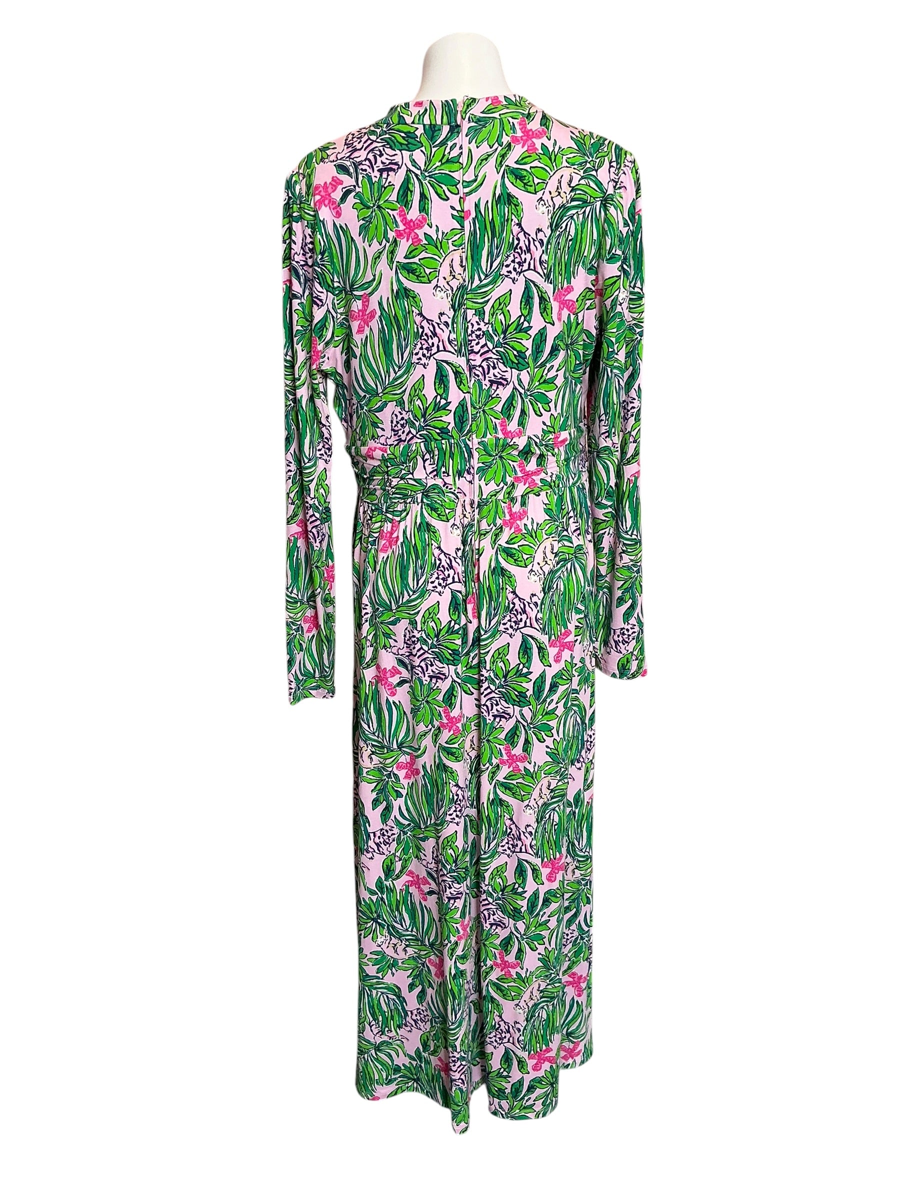 Lilly Pulitzer NWT Solene Midi Dress Conch Shell Pink Roaring With Joy - Size 16