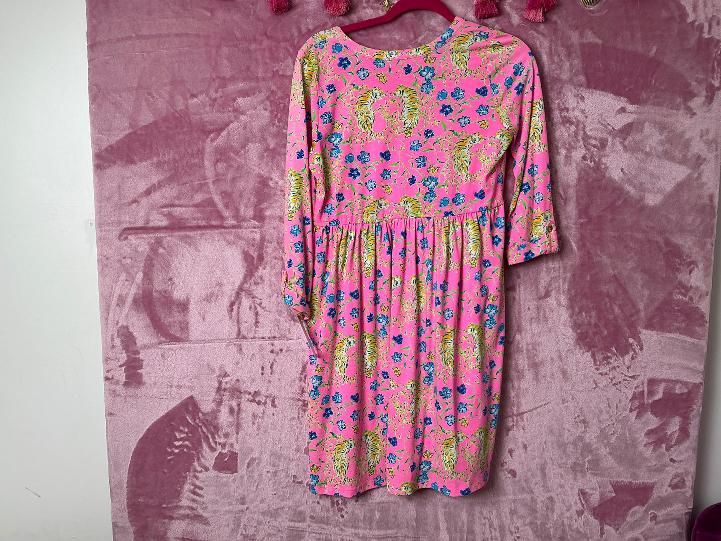 Lilly Pulitzer Loran Dress - Prosecco Pink Tigress Garden - Size XS