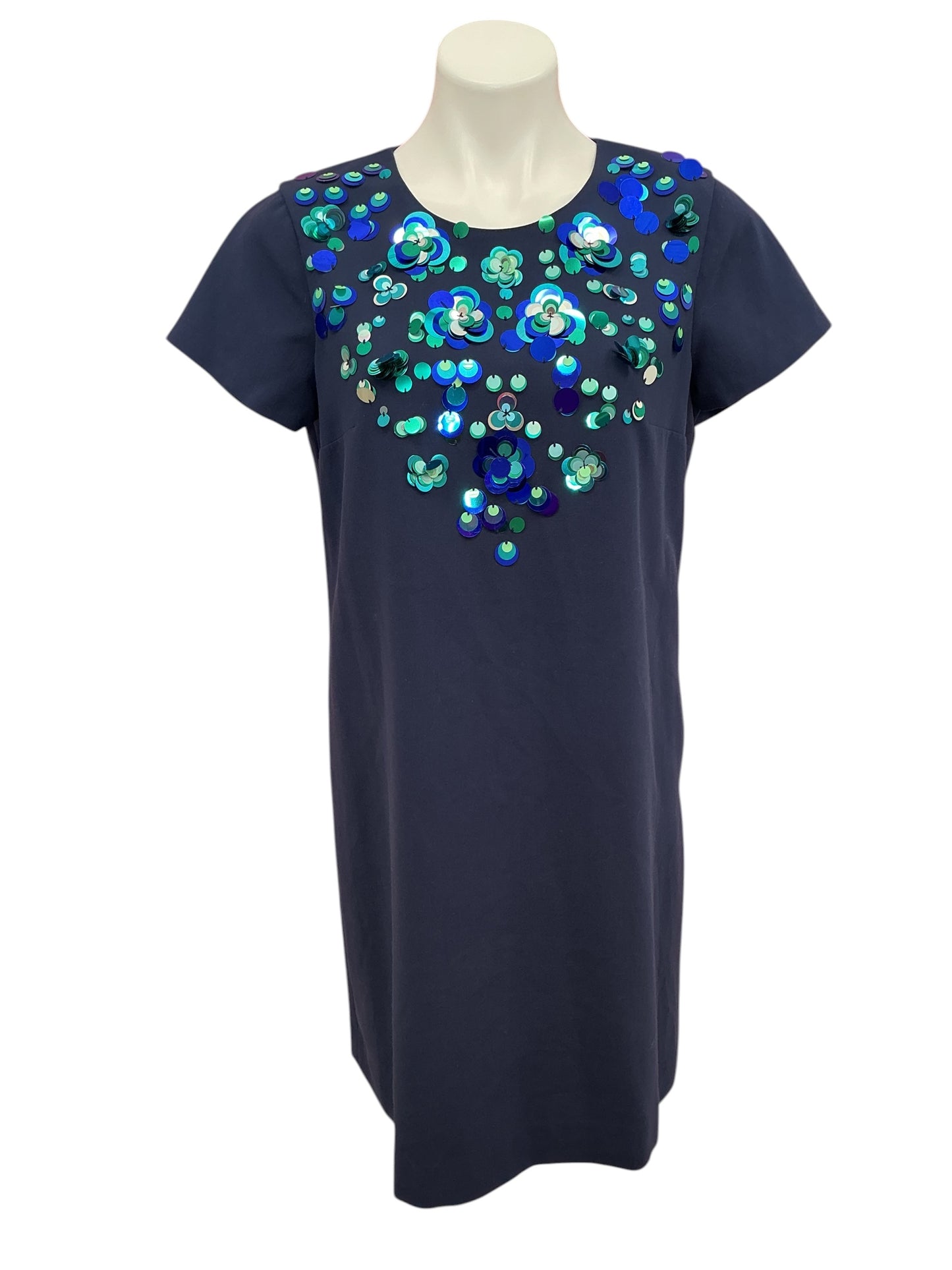 Lilly Pulitzer Havyn Embellished Shift Dress True Navy - Size 10