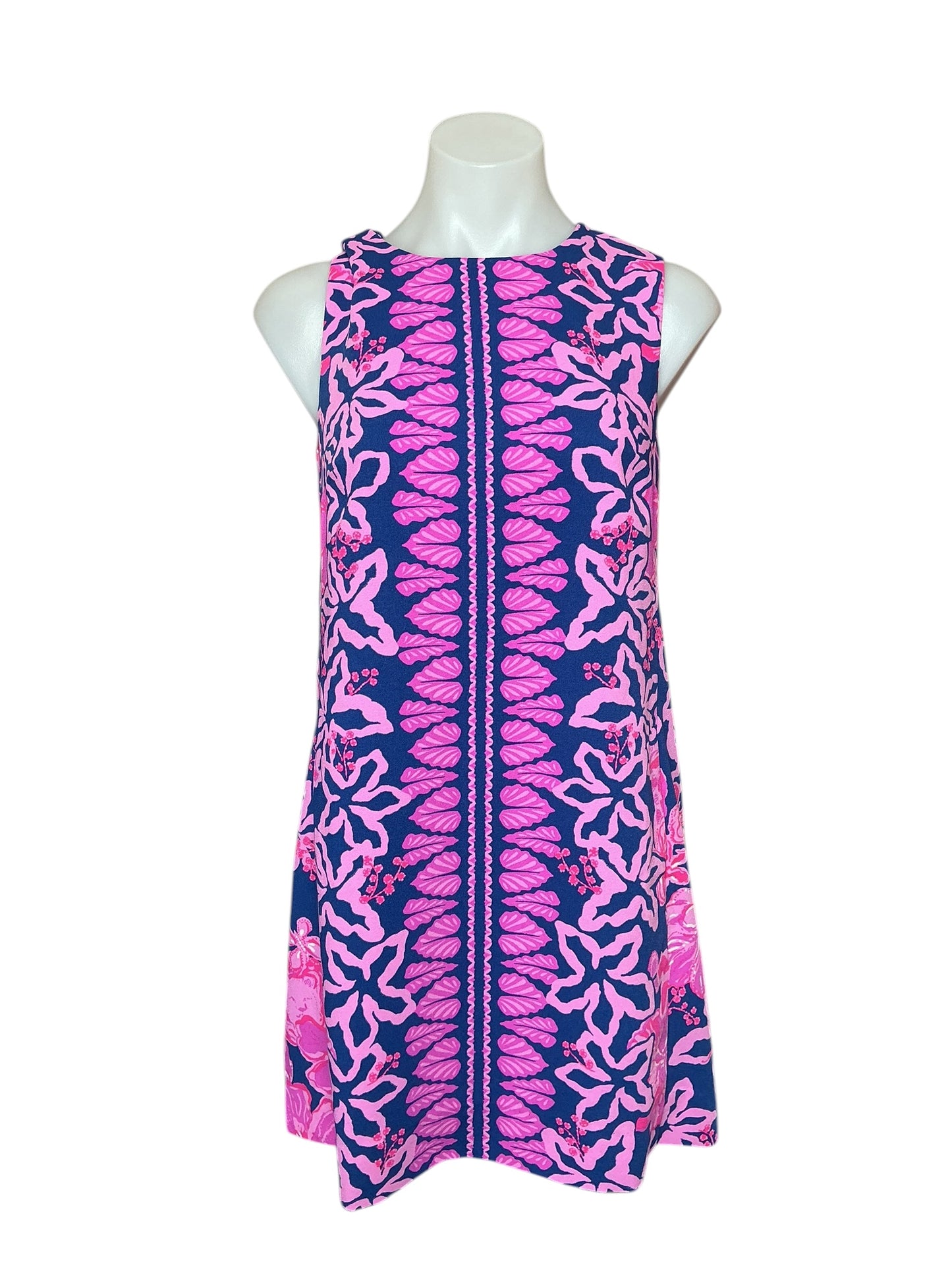 Lilly Pulitzer NWT Edita Shift - Starlight Navy Once And Floral Engineered - Size 00