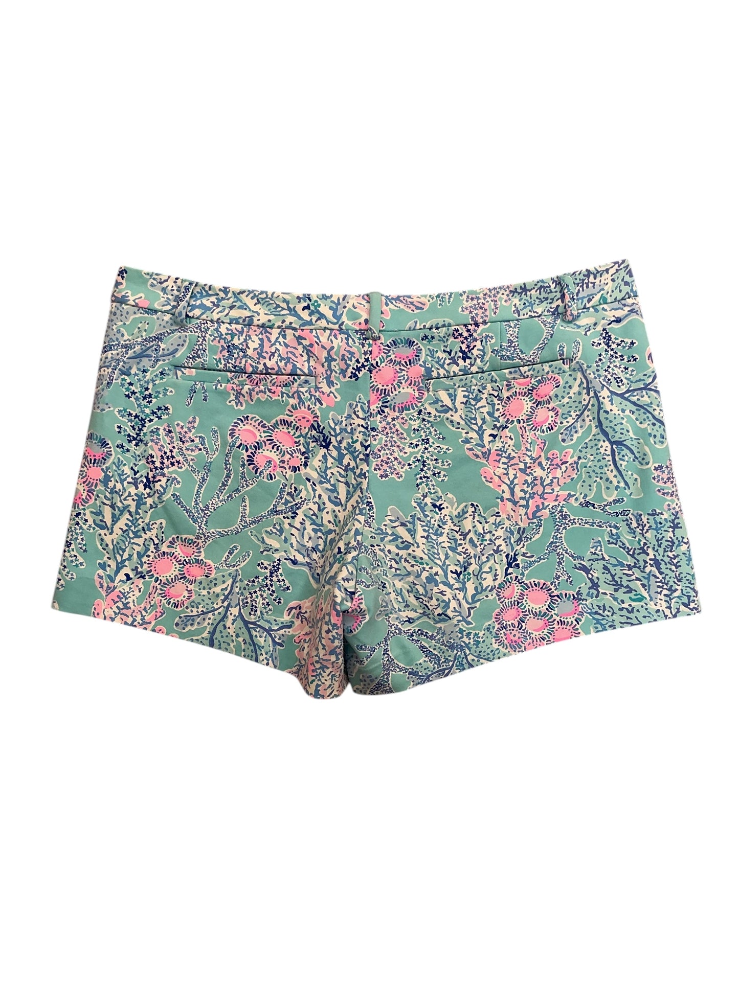Lilly Pulitzer Callahan Shorts Minty Fresh Fansea - Size 14