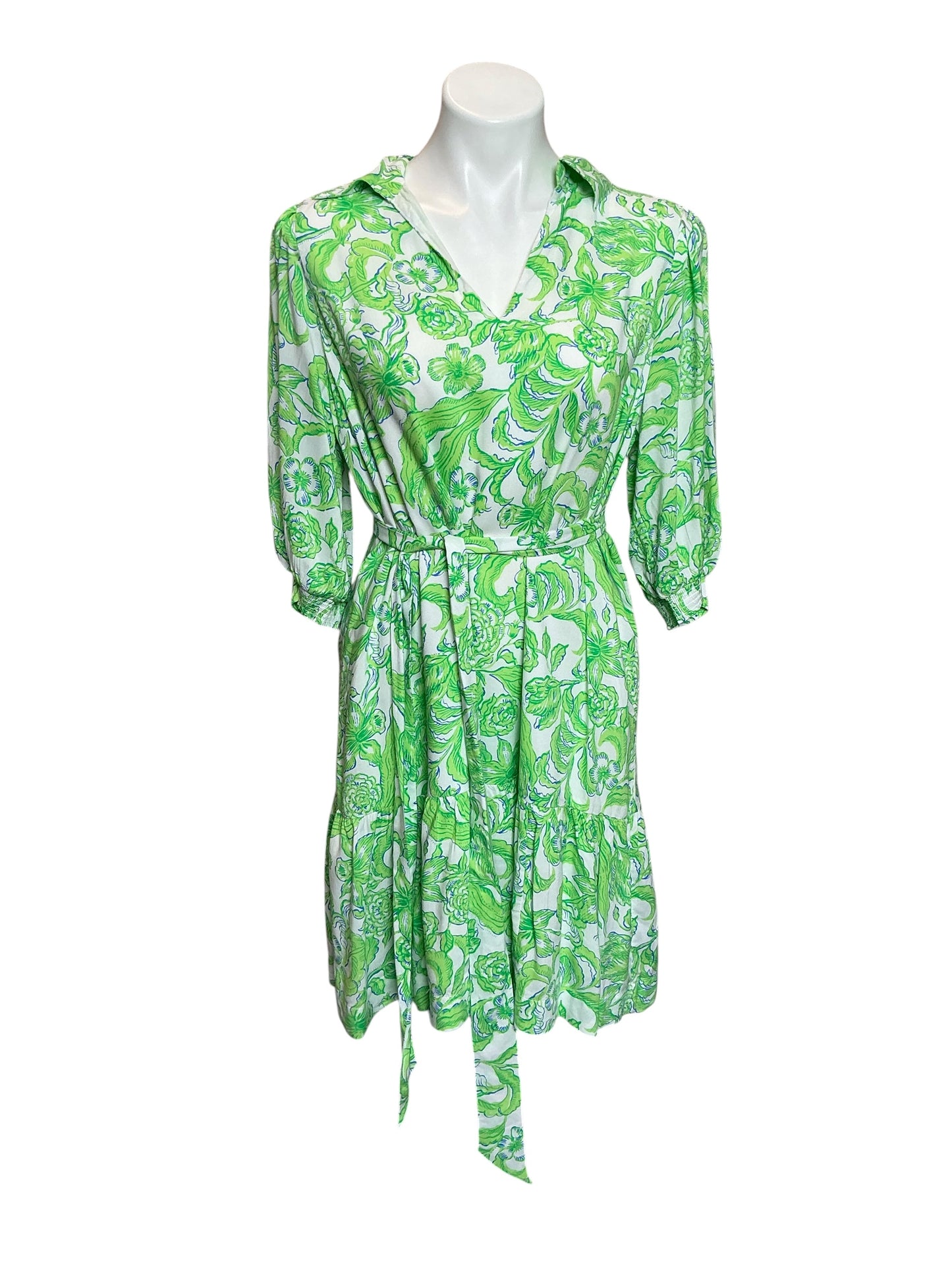 Lilly Pulitzer Renelle Dress Resort White Daffodil Hill - Size 8