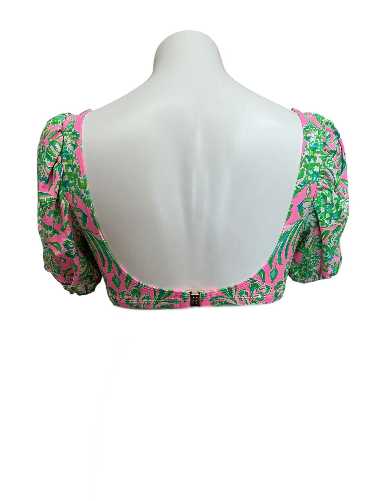 Lilly Pulitzer NWT Ressina Top Pink Shandy Oh Diamond Girl Engineered Bikini Top - Size 4