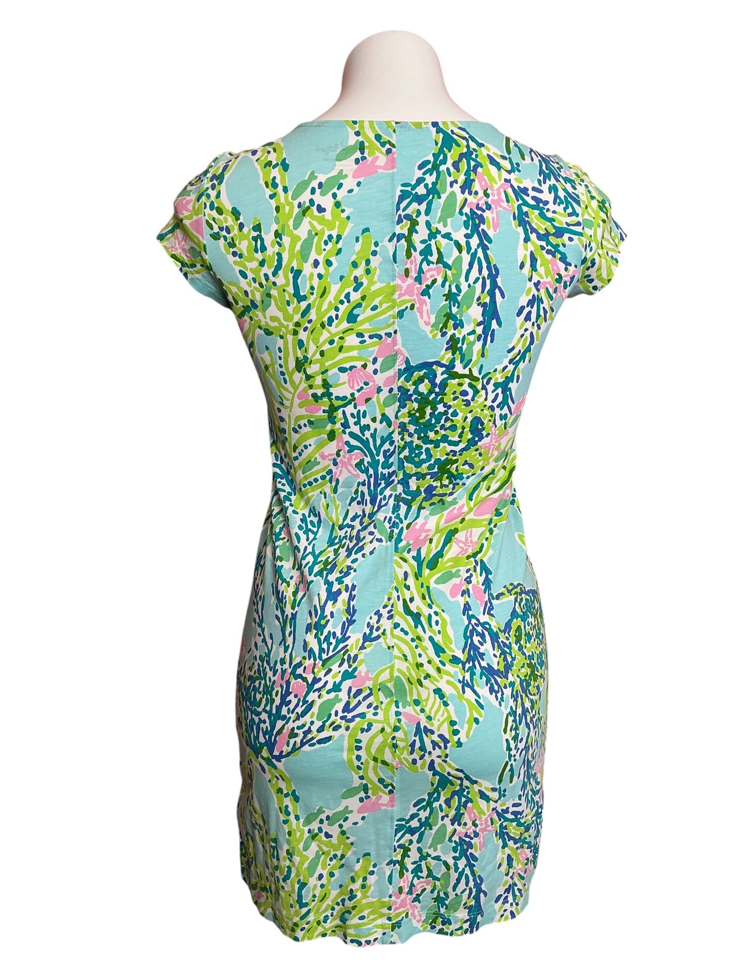 Lilly Pulitzer Brewster T-Shirt Dress Multi Palm Reader - Size XS