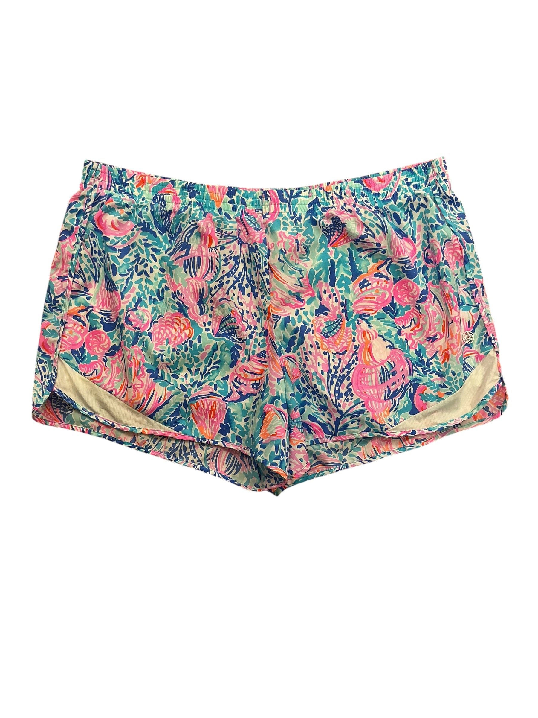 Lilly Pulitzer Luxletic Ocean Trail Shorts Sink Or Swim - Size XL