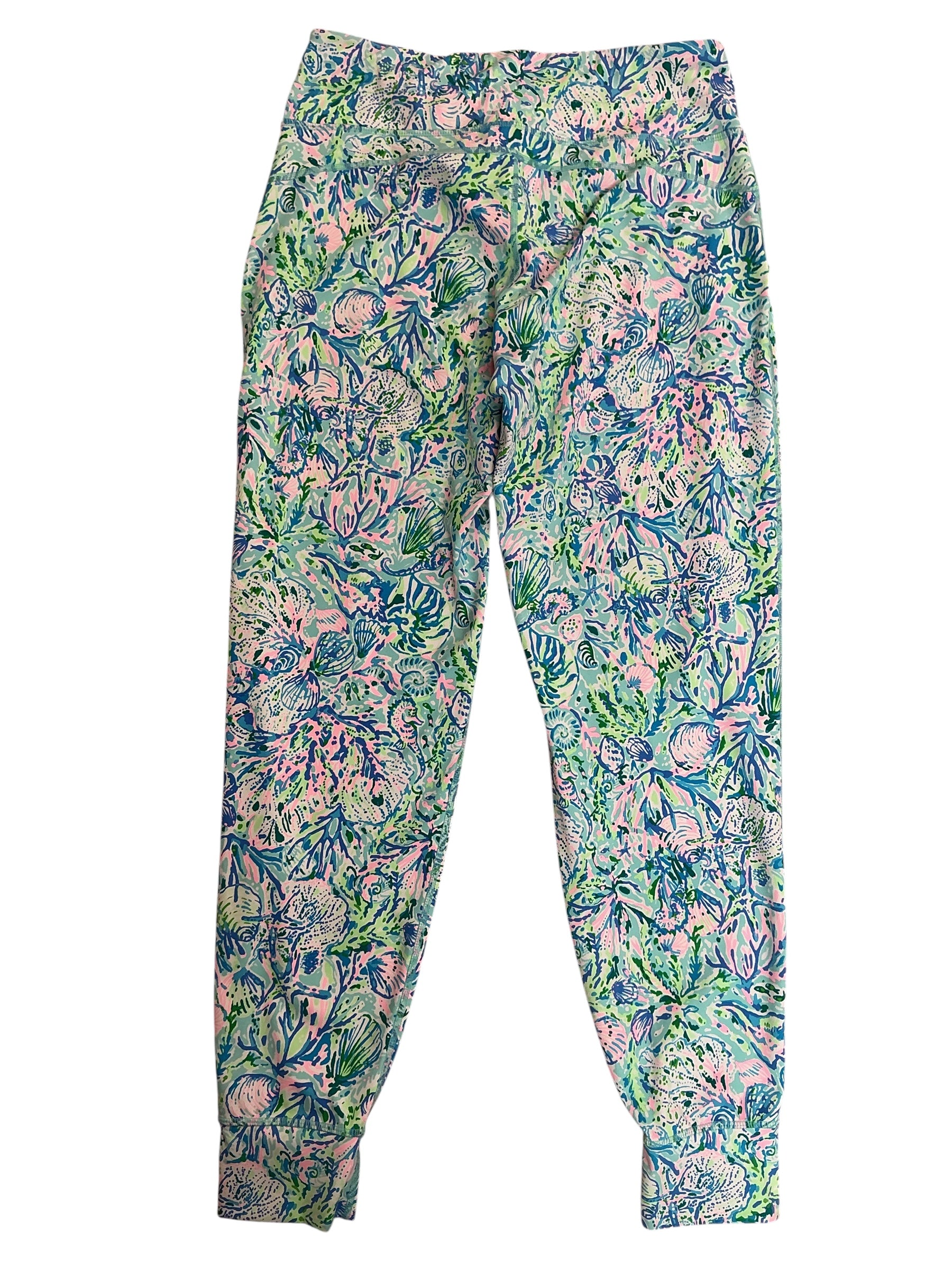 Lilly Pulitzer Taron Mid Rise Pants Surf Blue Soleil It On Me - Size M