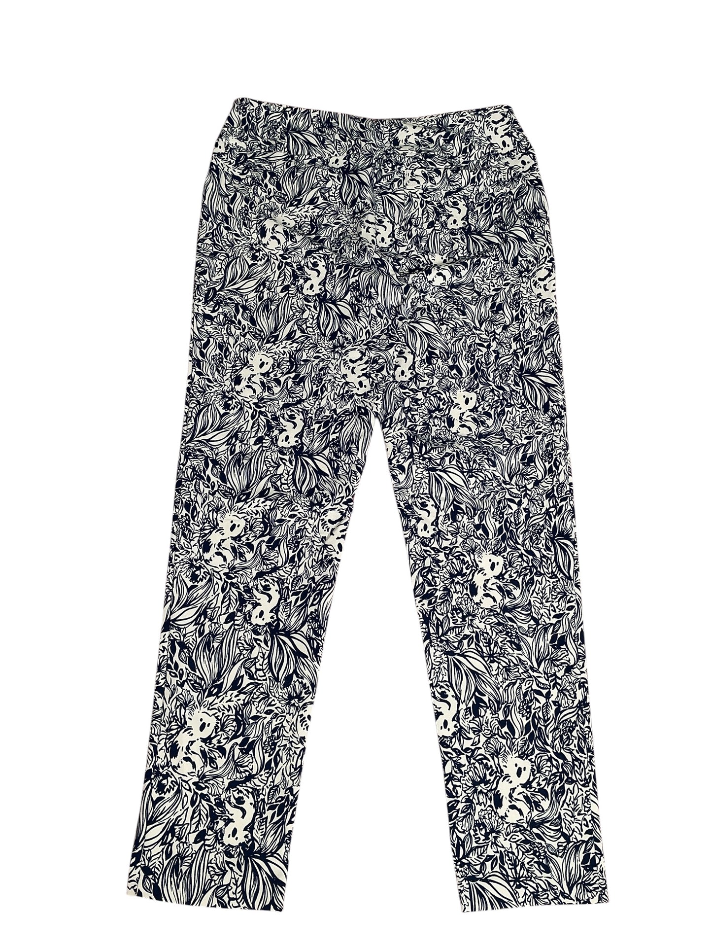 Lilly Pulitzer Luxletic UPF 50+ Corso Pants High Tide Navy G'Day Mate- Size 8