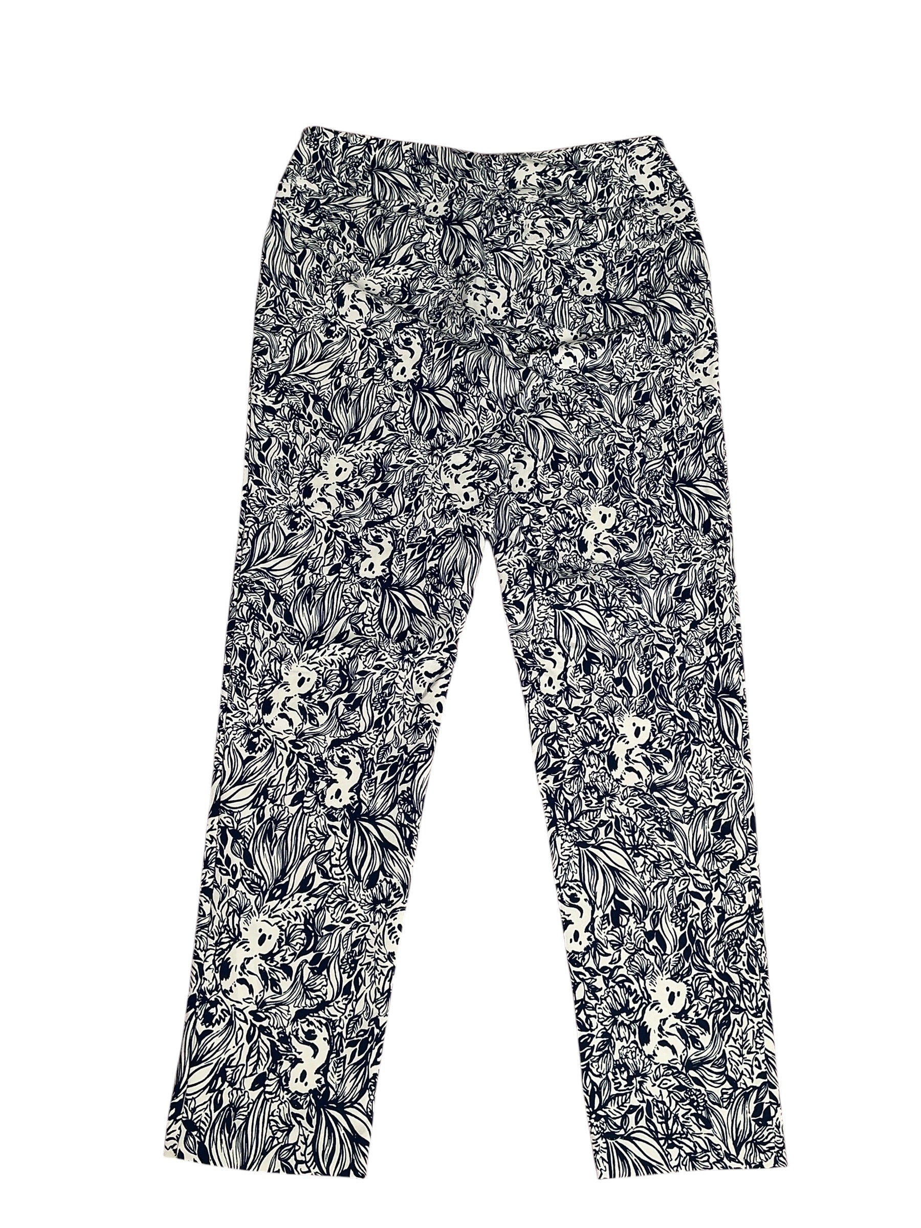 Lilly Pulitzer Luxletic UPF 50+ Corso Pants High Tide Navy G'Day Mate- Size 8