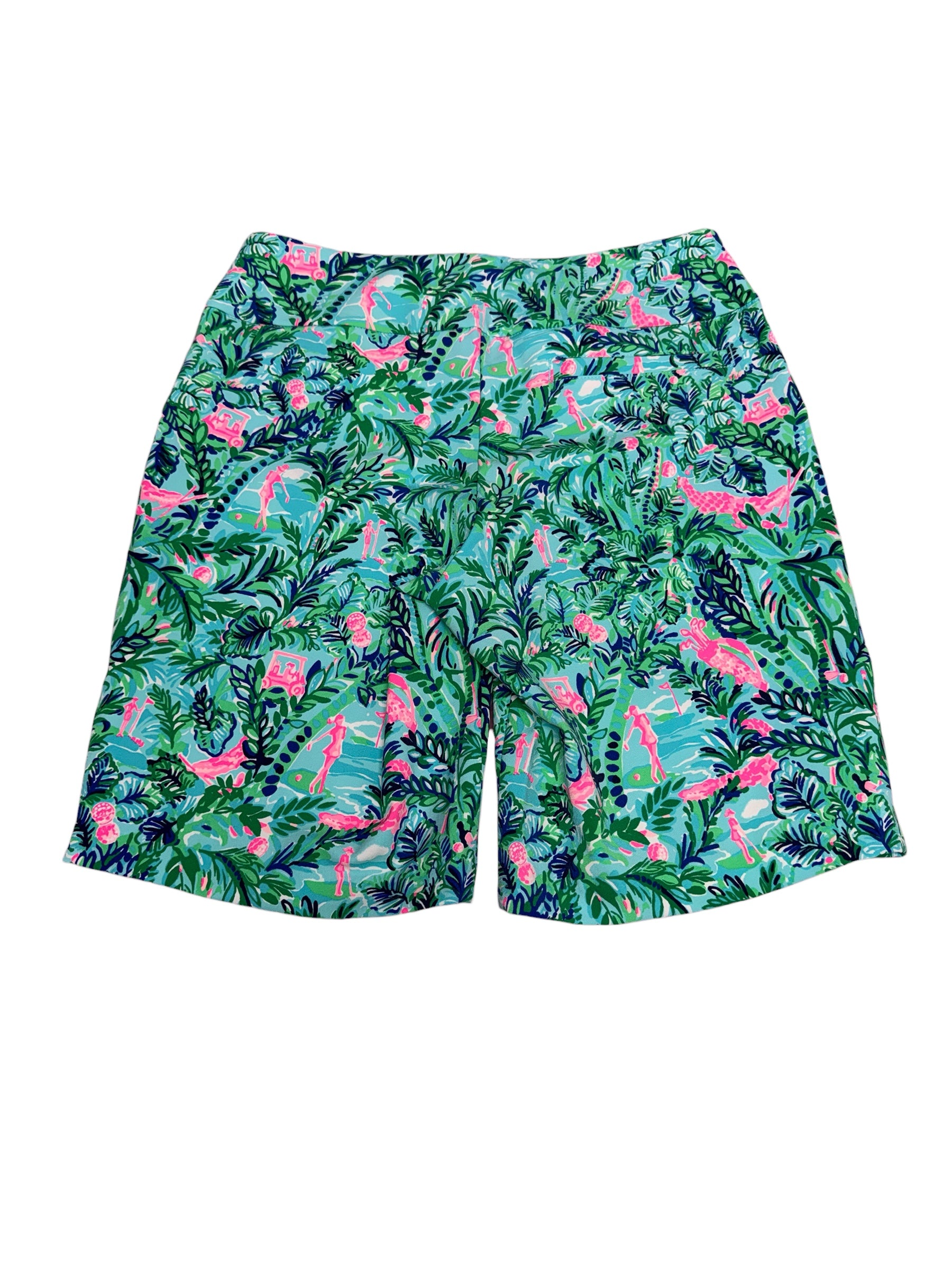 Lilly Pulitzer NWT Corso Pant UPF 50+ Cumulus Blue, Blooming Together Golf size 2