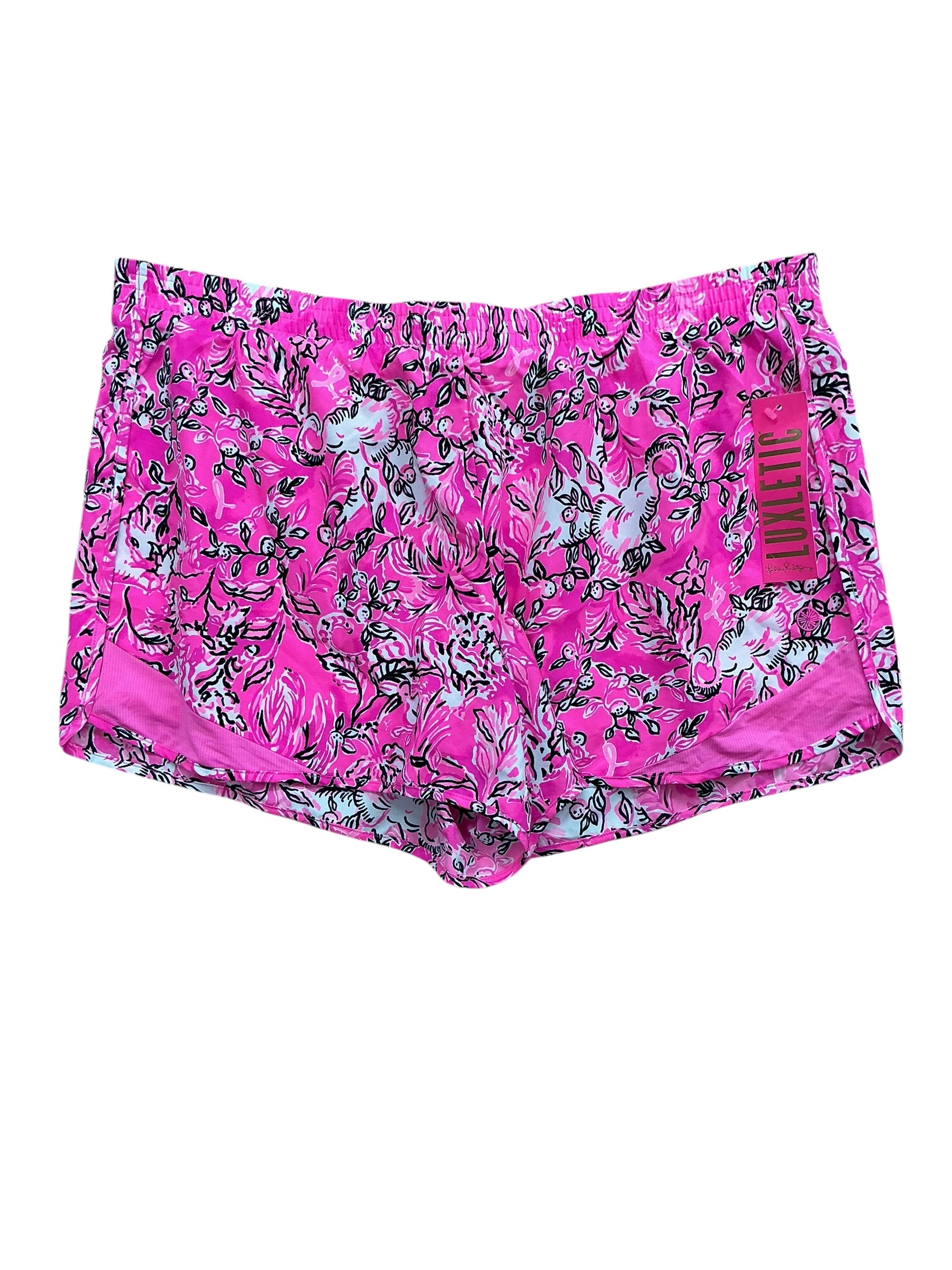 Lilly Pulitzer NWT Ocean Trail Shorts Plumeria Pink Purposefully Pink - Size XL