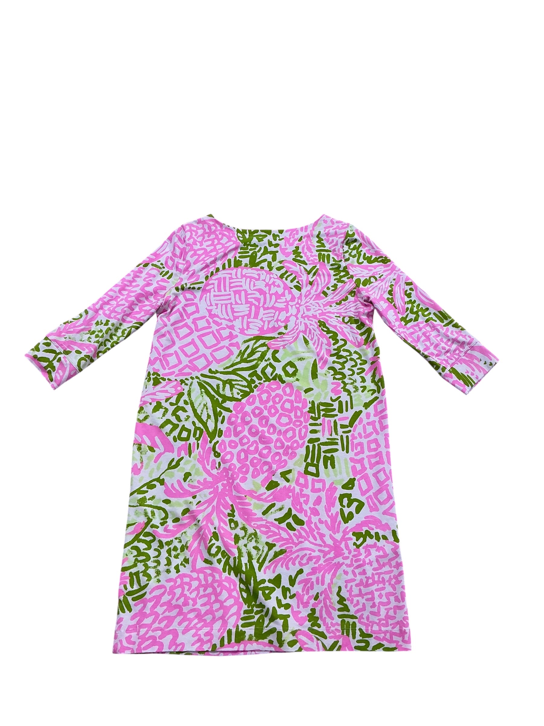 Lilly Pulitzer - Mini Sophie Dress - Pink Sunset Home Slice Pineapple - Girls Size XL