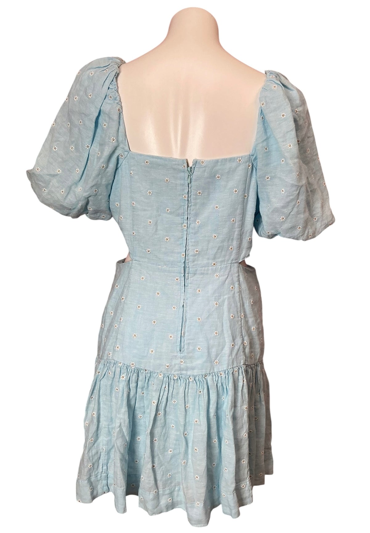 Lilly Pulitzer Kylanne Elbow Sleeve Embroidered  Dress  Hydra Blue You Drive Me Daisy - Size 8
