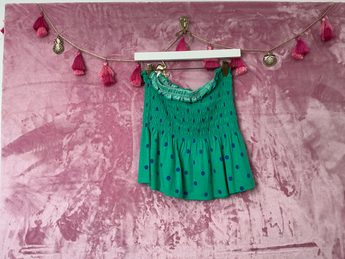 Lilly Pulitzer NWT Jadis Tube Top Botanical Green Hotter Spot - Size M
