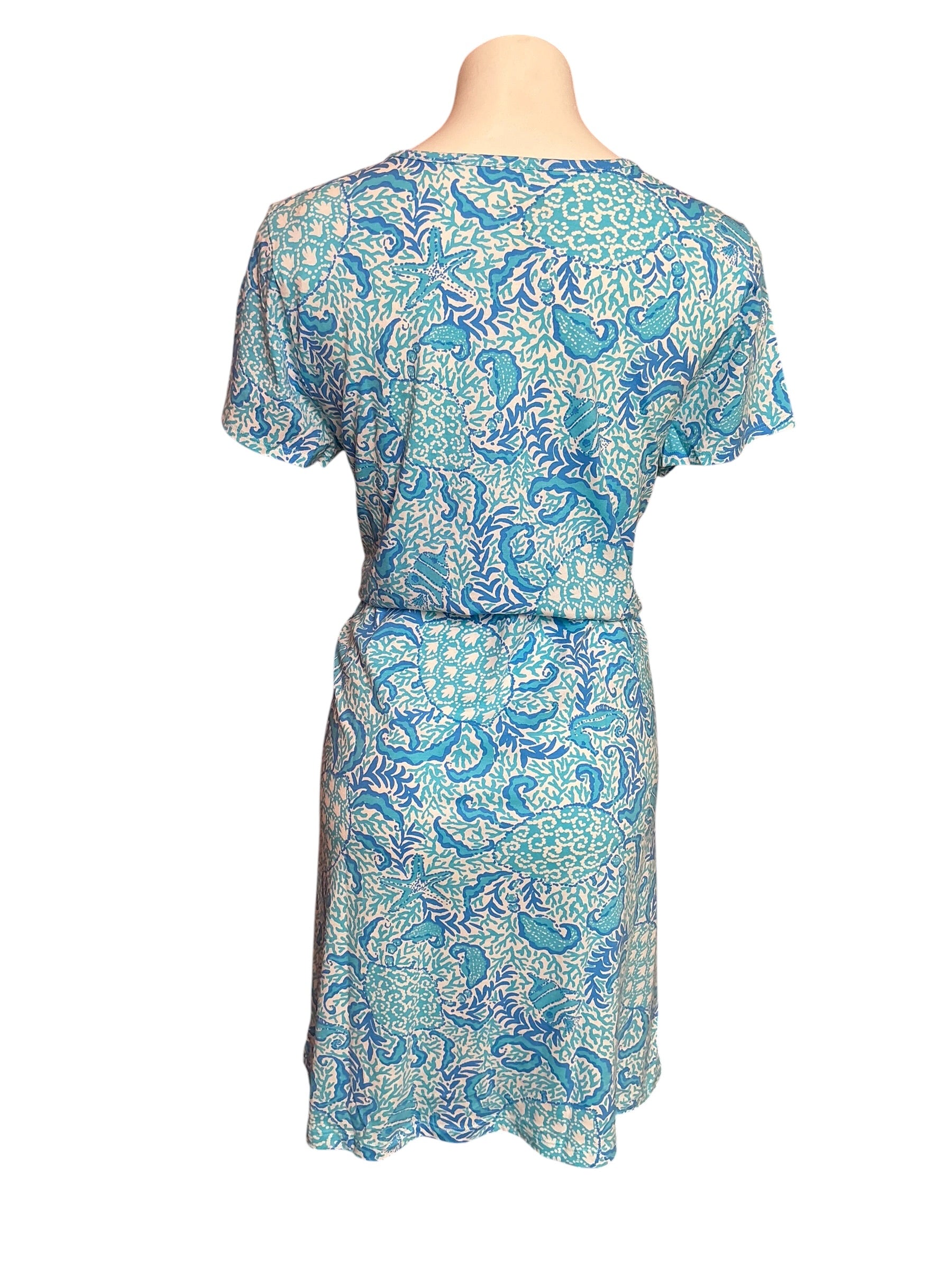 Lilly Pulitzer NWT Etta Short Sleeve Dress Resort White Goombay Grooves - Size XL