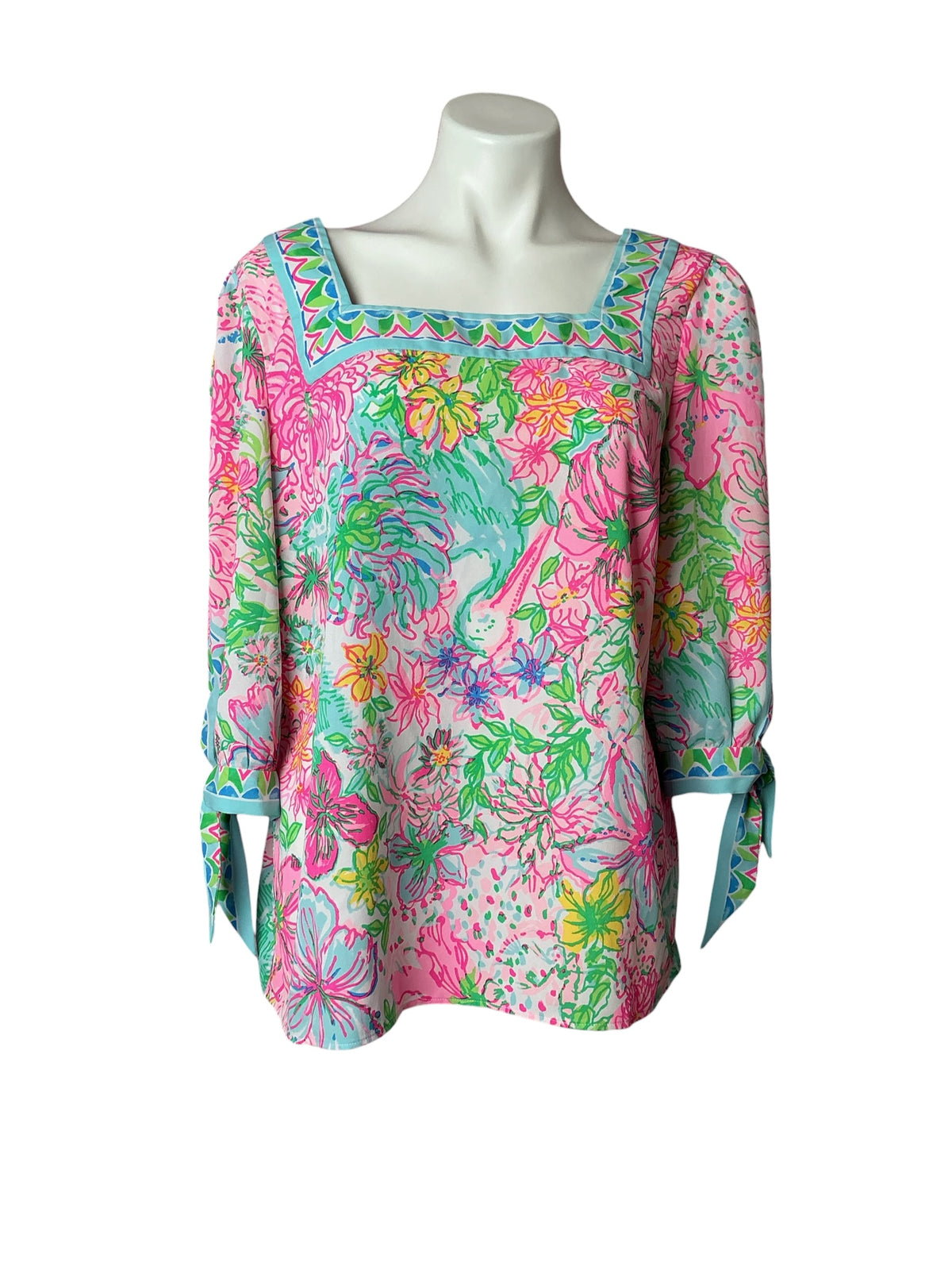 Lilly Pulitzer Madge Top Paradise Found - Size L
