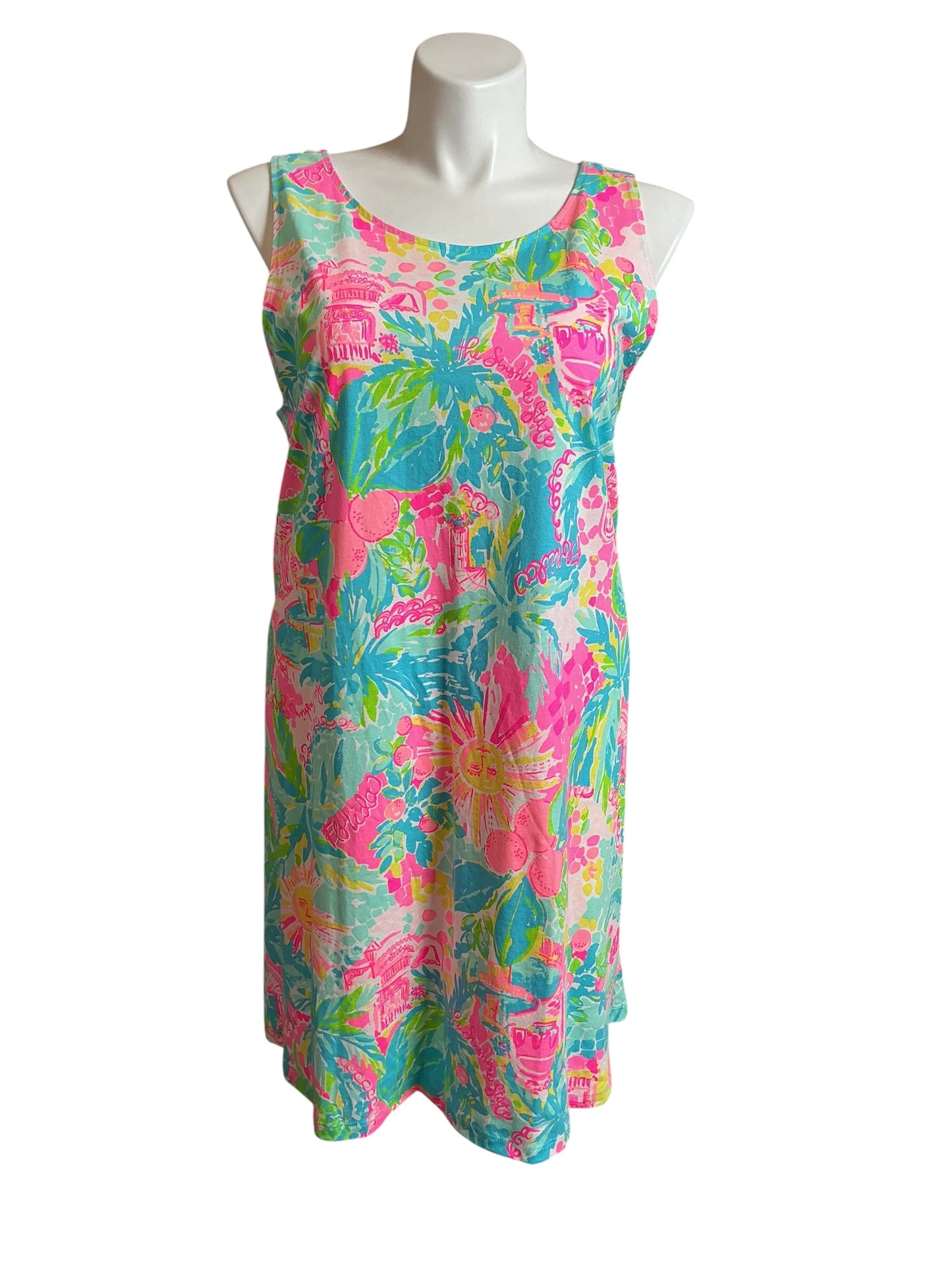 Lilly Pulitzer NWT Kristen Dress Multi Sunshine State Of Mind - Size XXL