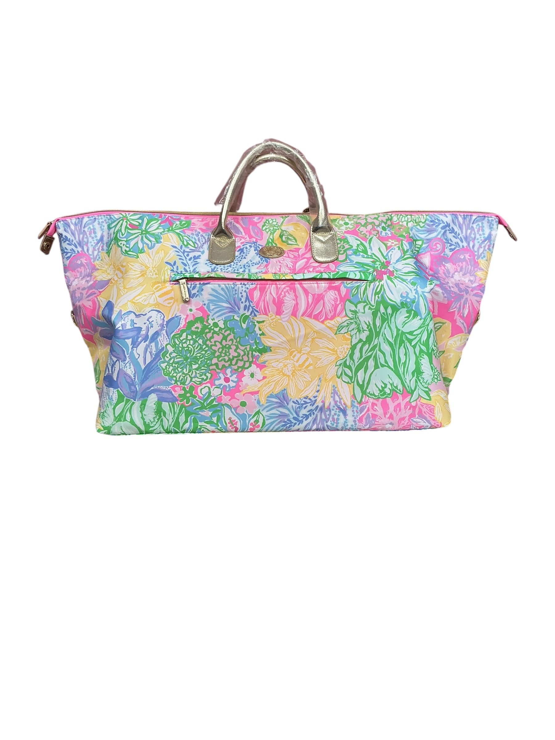 Lilly Pulitzer Weekender Duffle Bag Bright Delight Patch