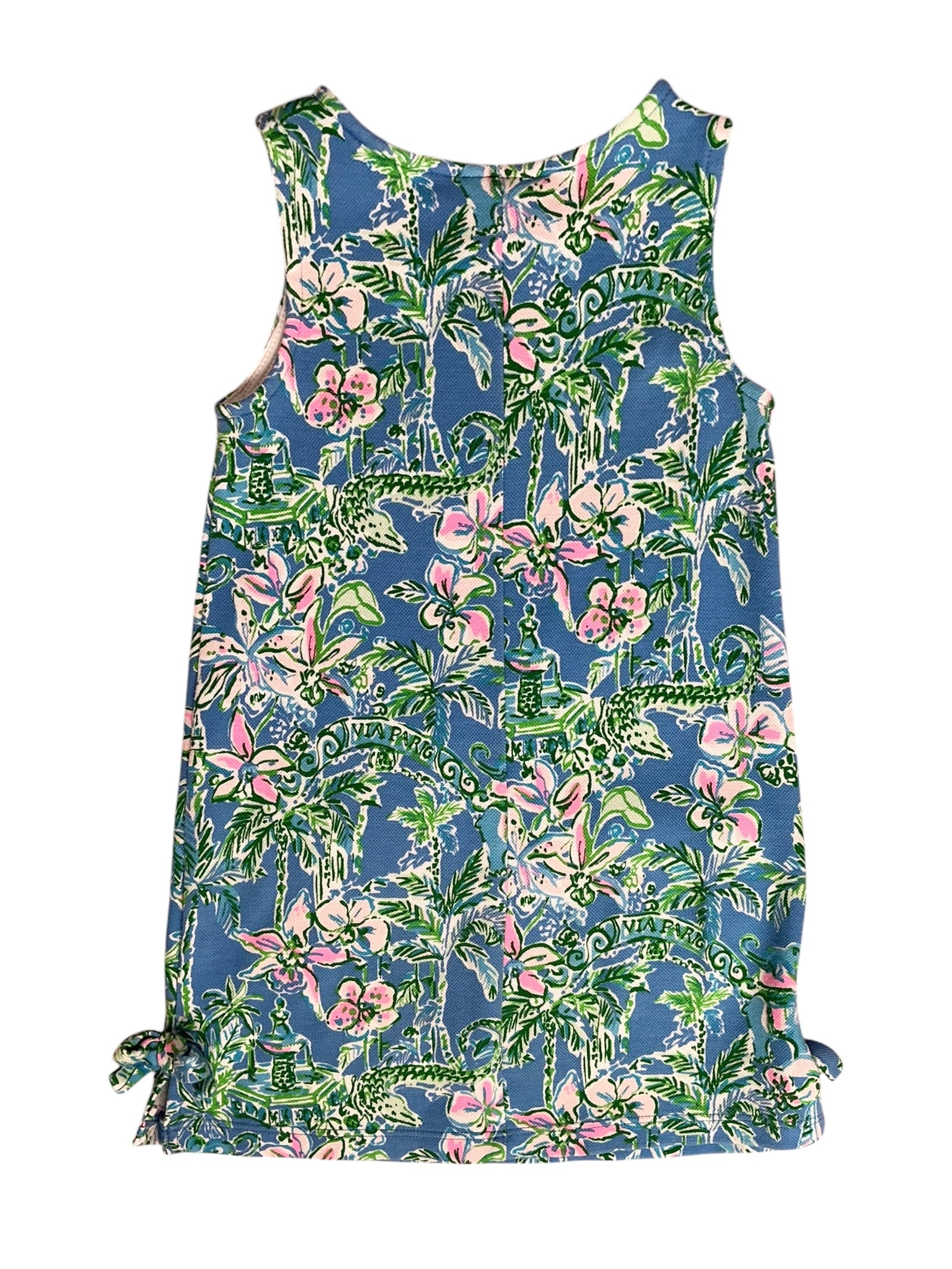 Lilly Pulitzer Girls Little Lilly Classic Shift Dress Beneath the Bougainvillea - Size S