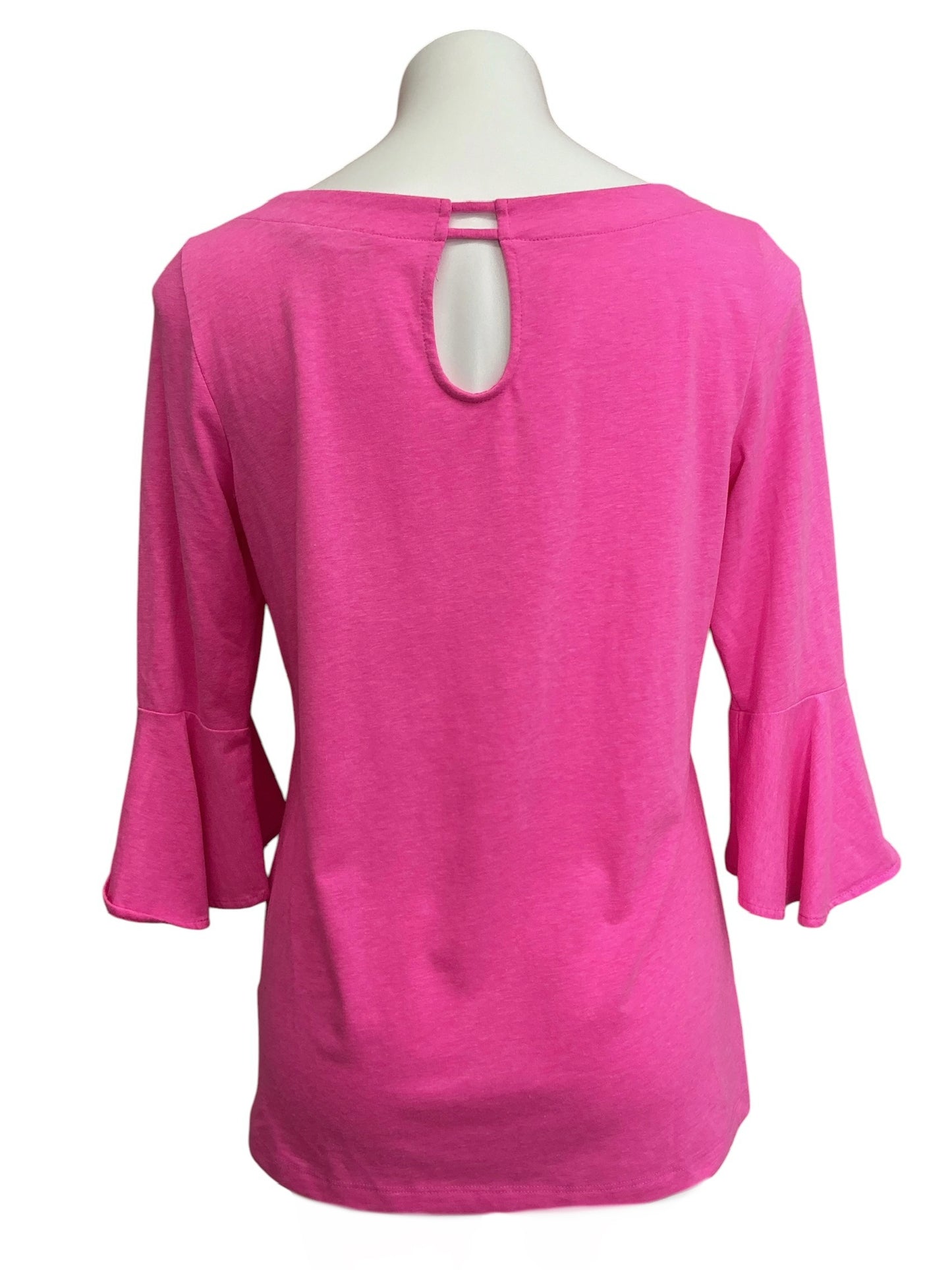 Lilly Pulitzer Fontaine 3/4 Sleeve Top Raz Berry - Size M