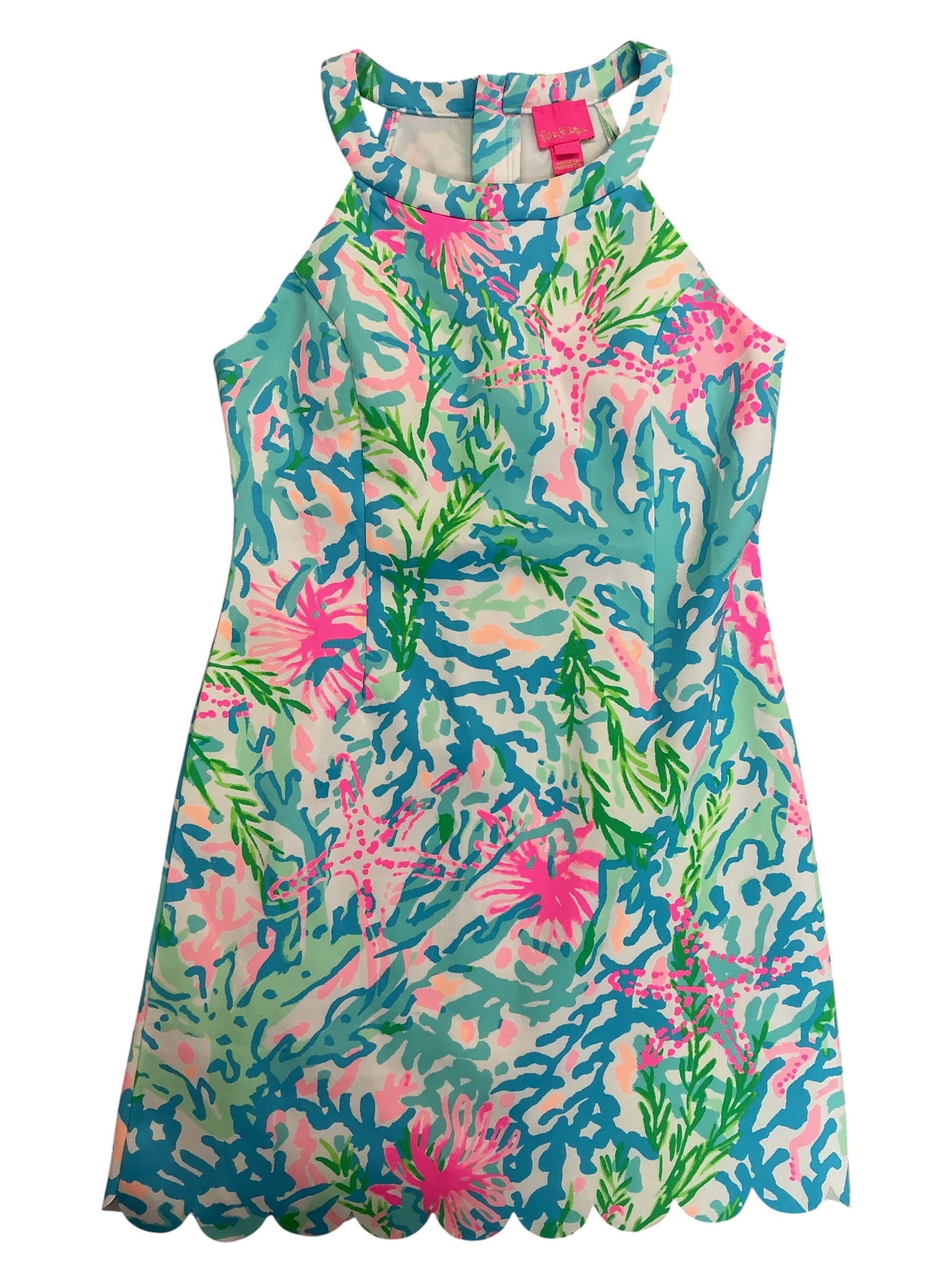 Lilly Pulitzer Kids Girls Sophelia Shift Dress Coral Bay - Size 12