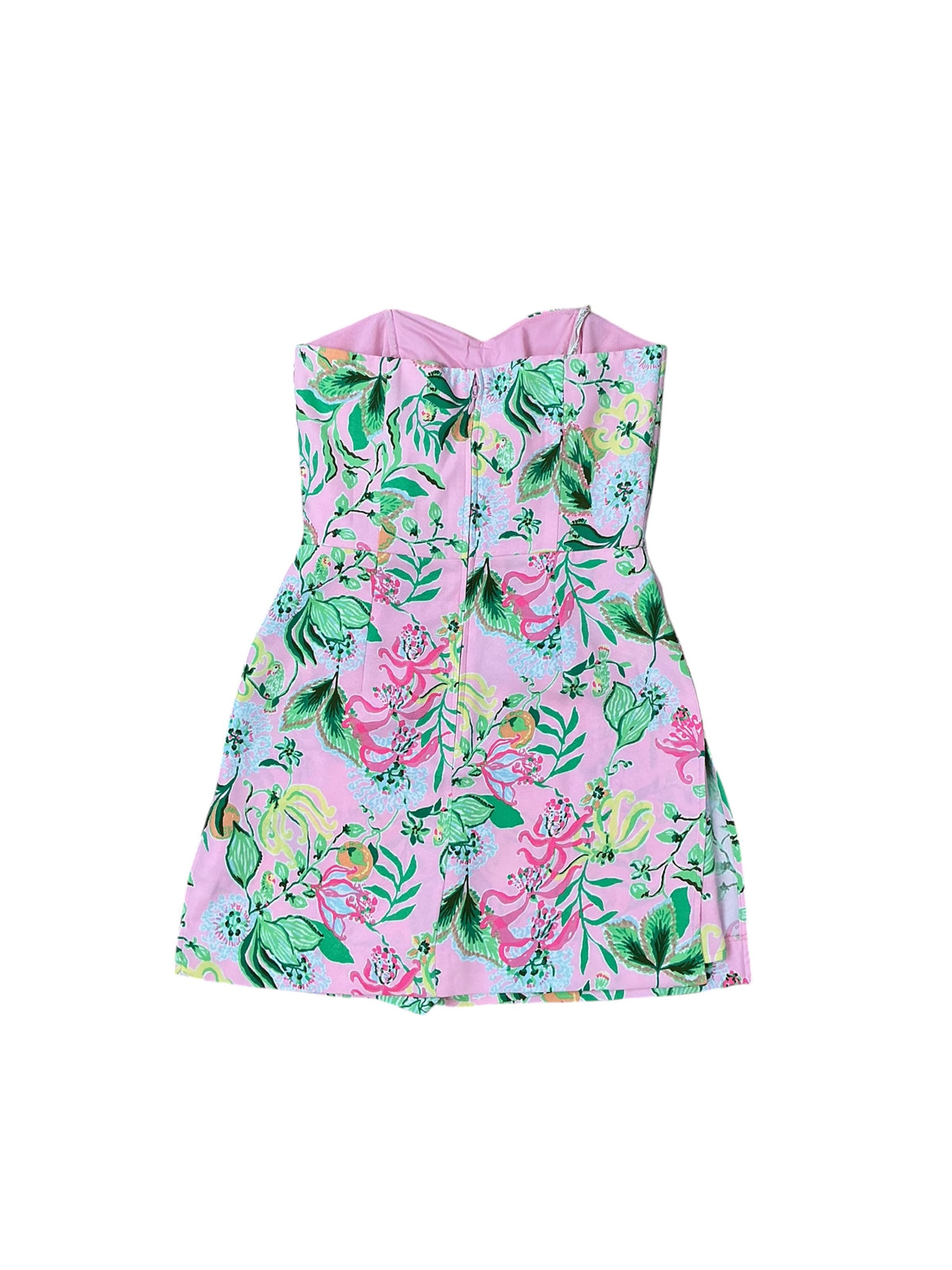Lilly Pulitzer NWT Kylo Strapless Skirted Romper Multi Via Amore Spritzer - Size 2