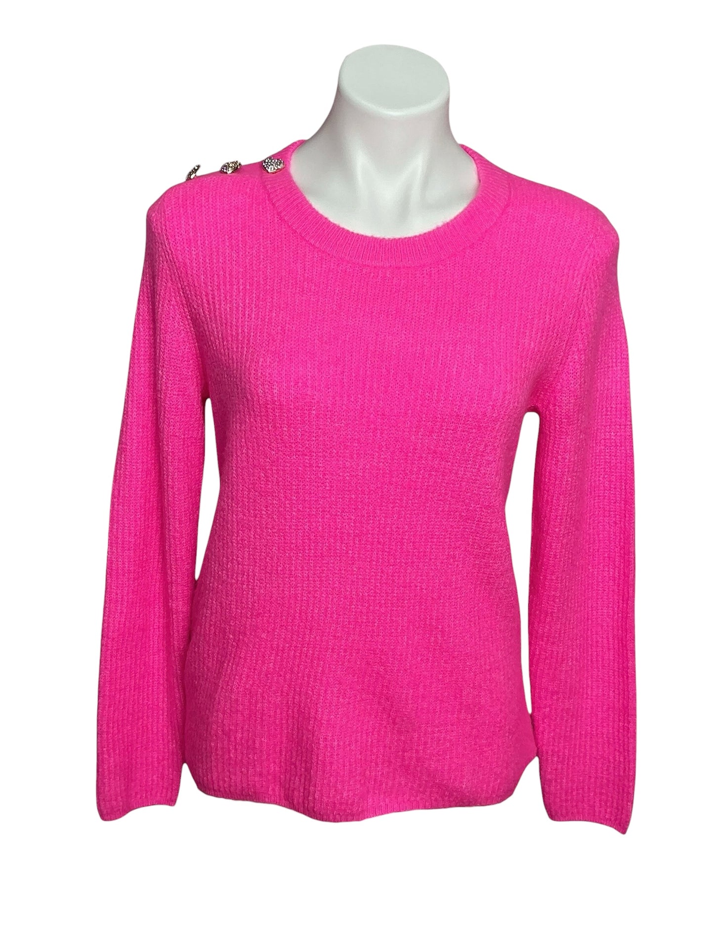 Lilly Pulitzer Morgen Sweater Heathered Cerise Pink - Size M