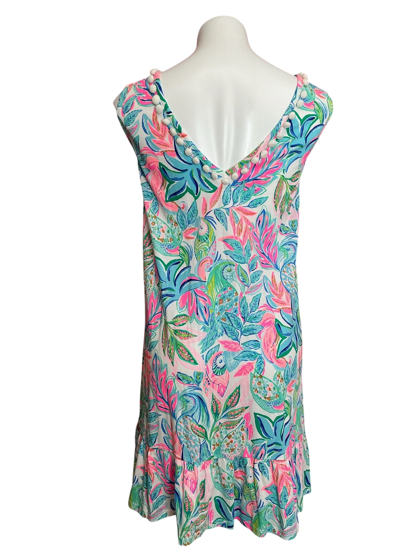 Lilly Pulitzer NWT Camilla Dress Resort White Toucan Do It Better - Size XXL