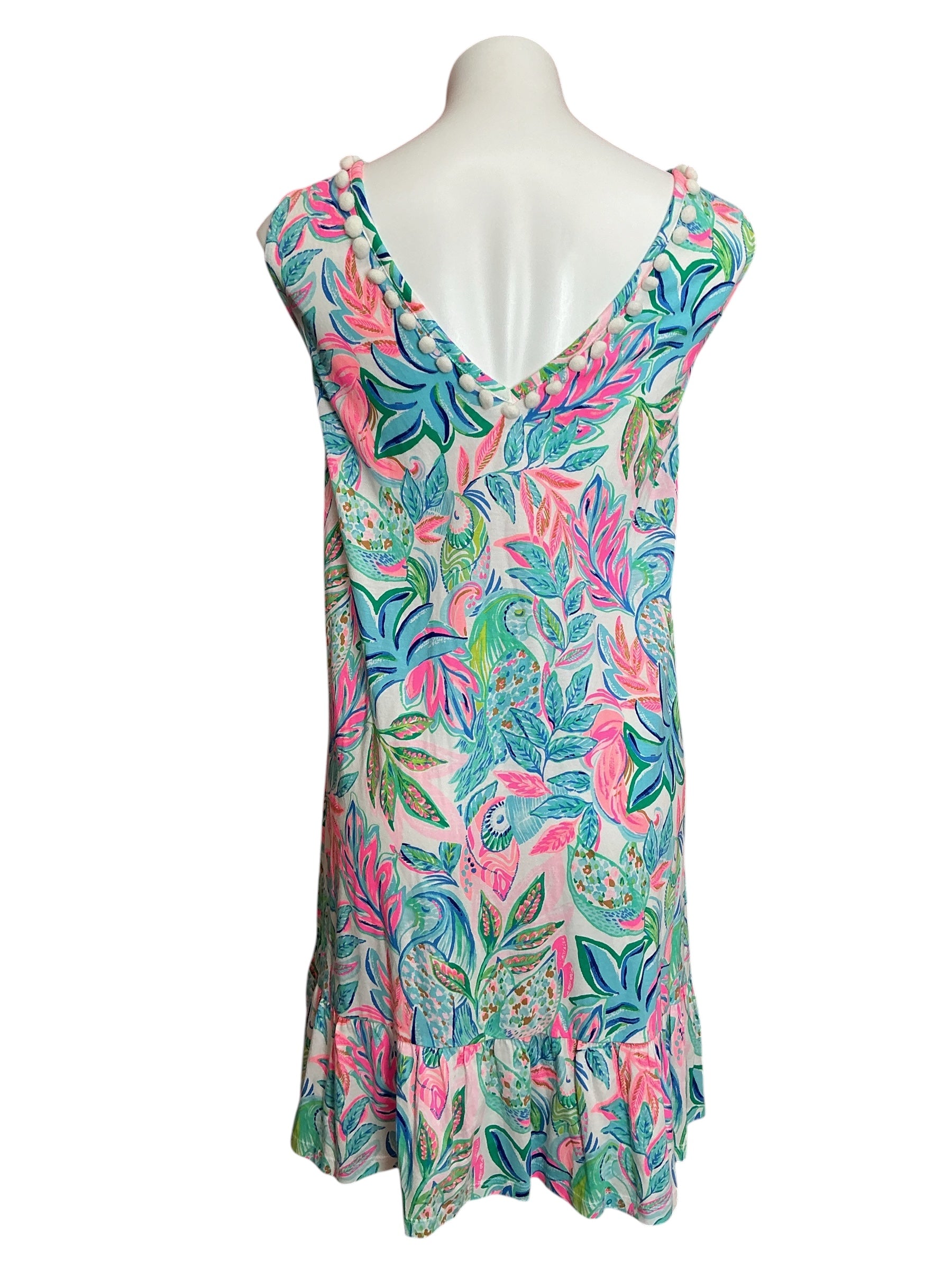 Lilly Pulitzer NWT Camilla Dress Resort White Toucan Do It Better - Size XXL