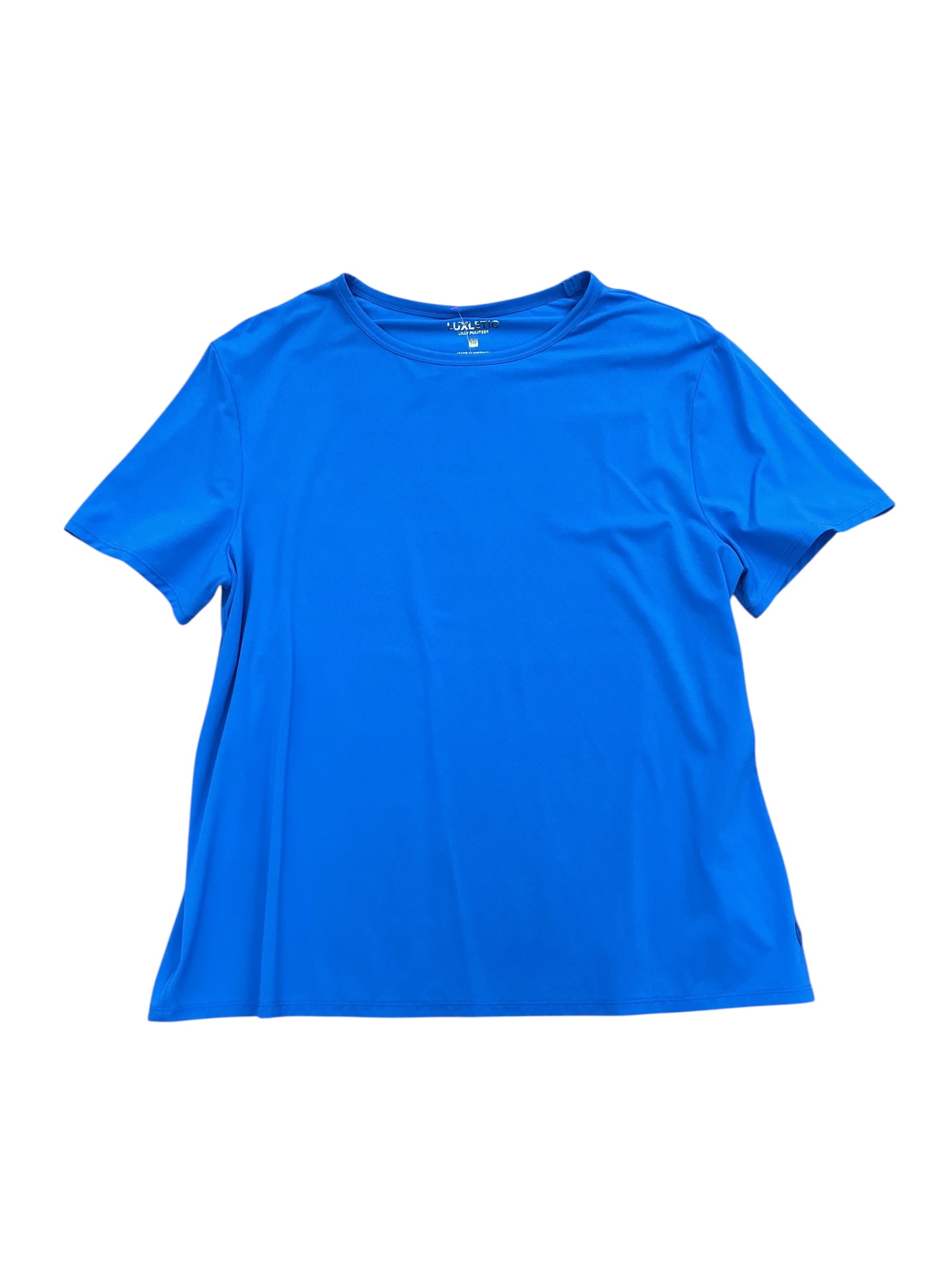 Lilly Pulitzer NWT Rally Active Tee Top UPF 50+ Morelle Blue - Size M