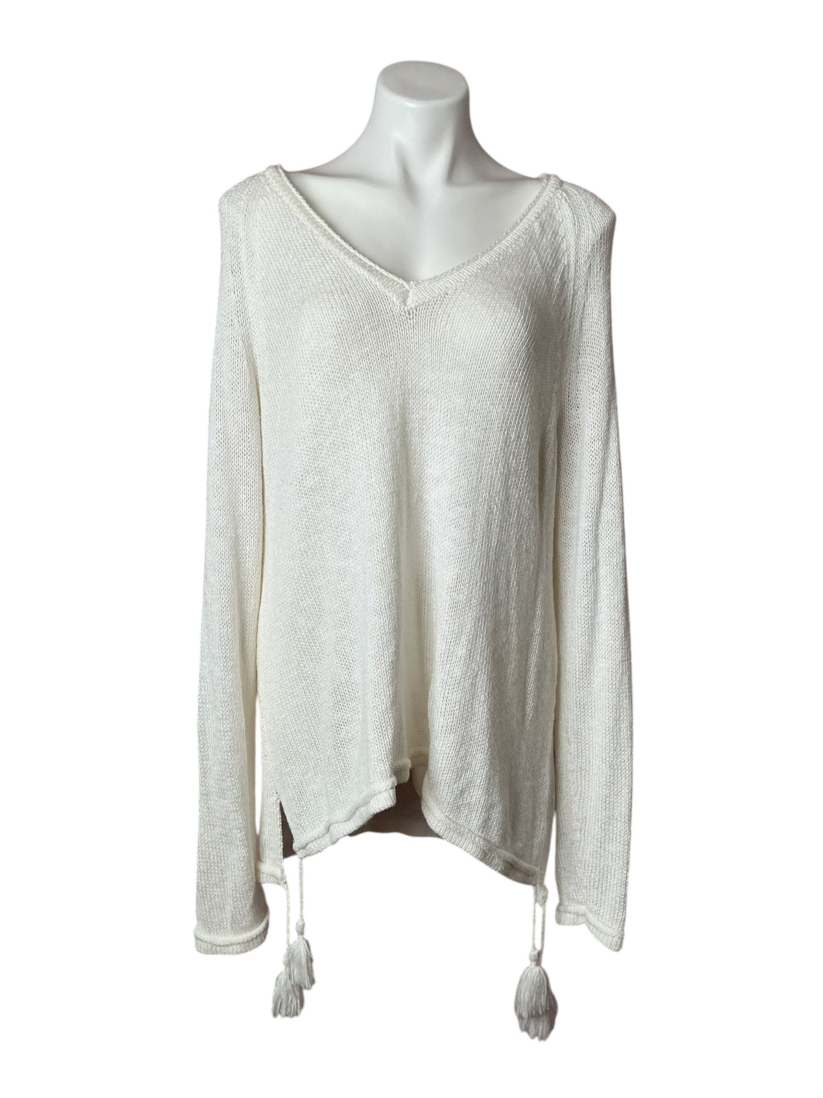 Lilly Pulitzer Mackay Sweater Resort White - Size XXL
