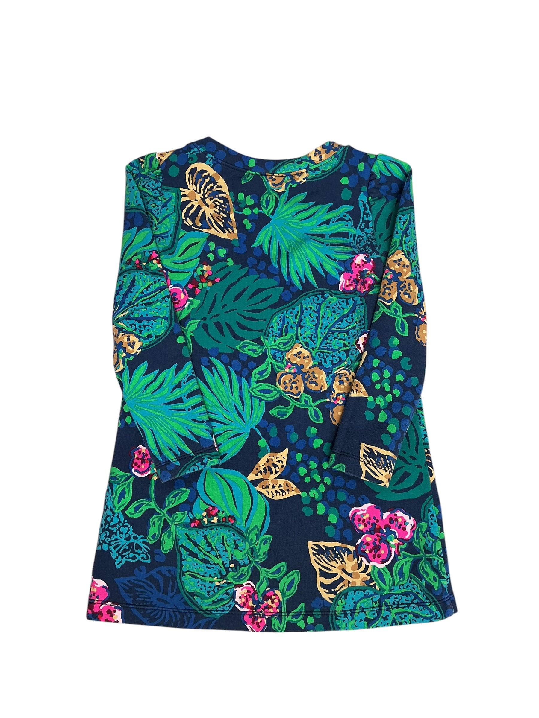 Lilly Pulitzer Girls Mini Jansen Dress Low Tide Navy Life of the Party - Size XS