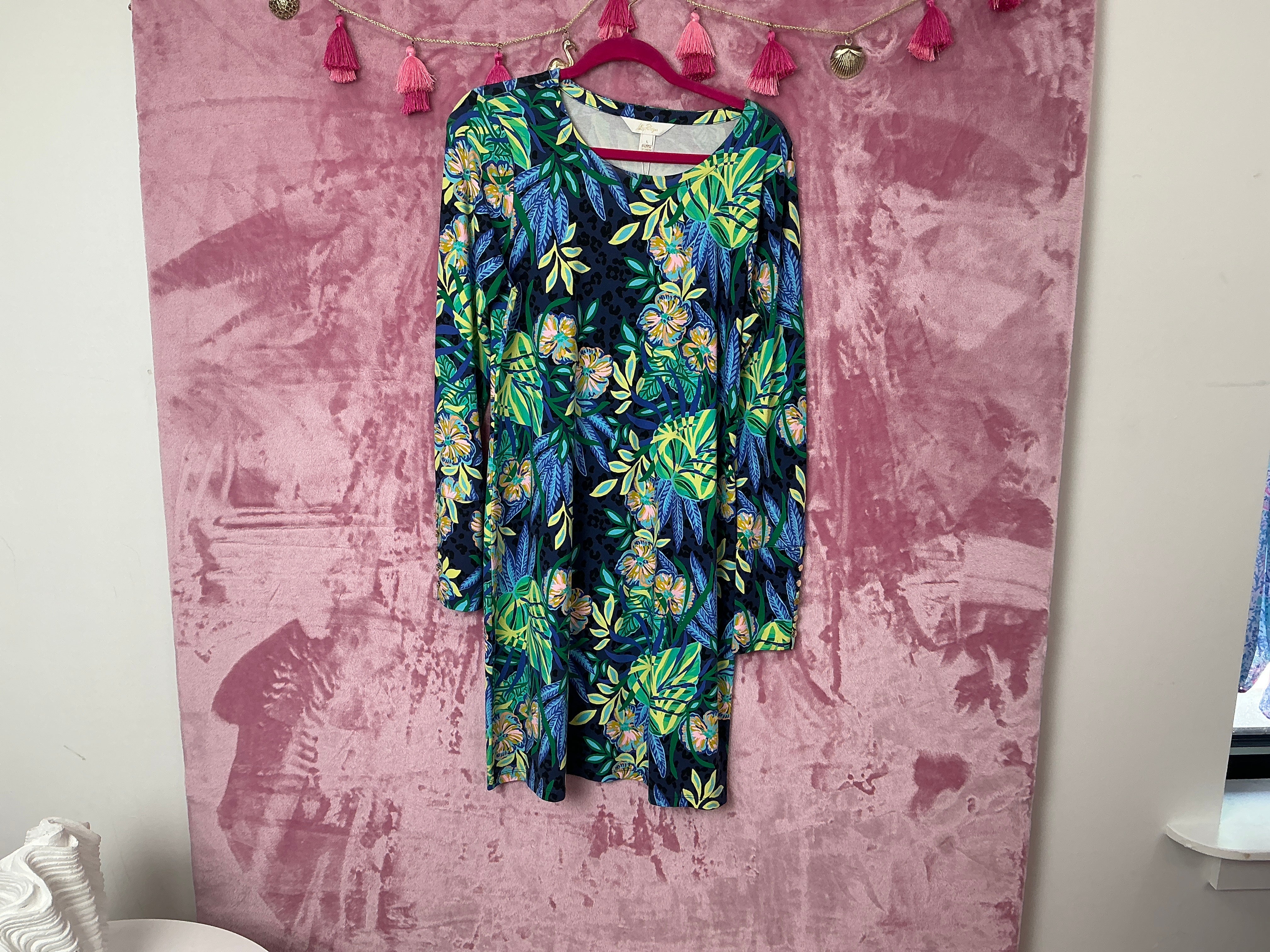 Lilly Pulitzer Dress NWT - Ellis UPF 50+ Dress - Multi - The Hottest Spot - Size L
