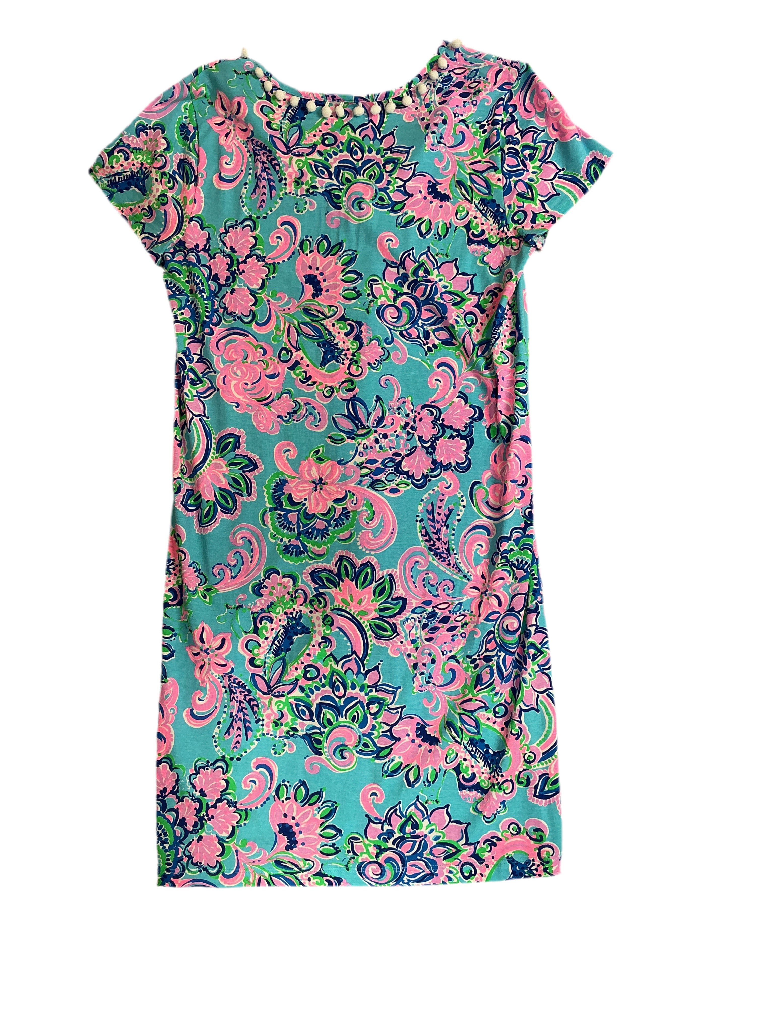 Lilly Pulitzer Etta Dress Blue Horizon Jungle Sunrise - Size M