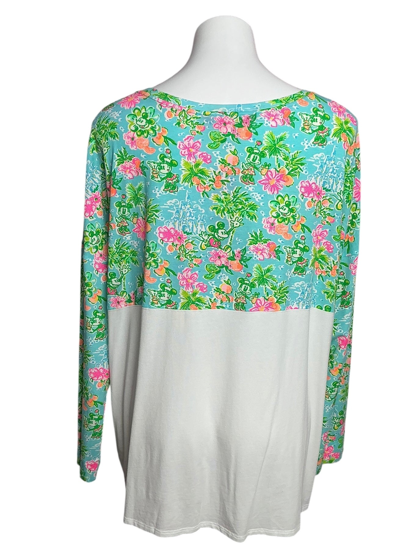 Lilly Pulitzer NWT Finn Top Blue Ibiza Lilly Loves Disney - Size XXL
