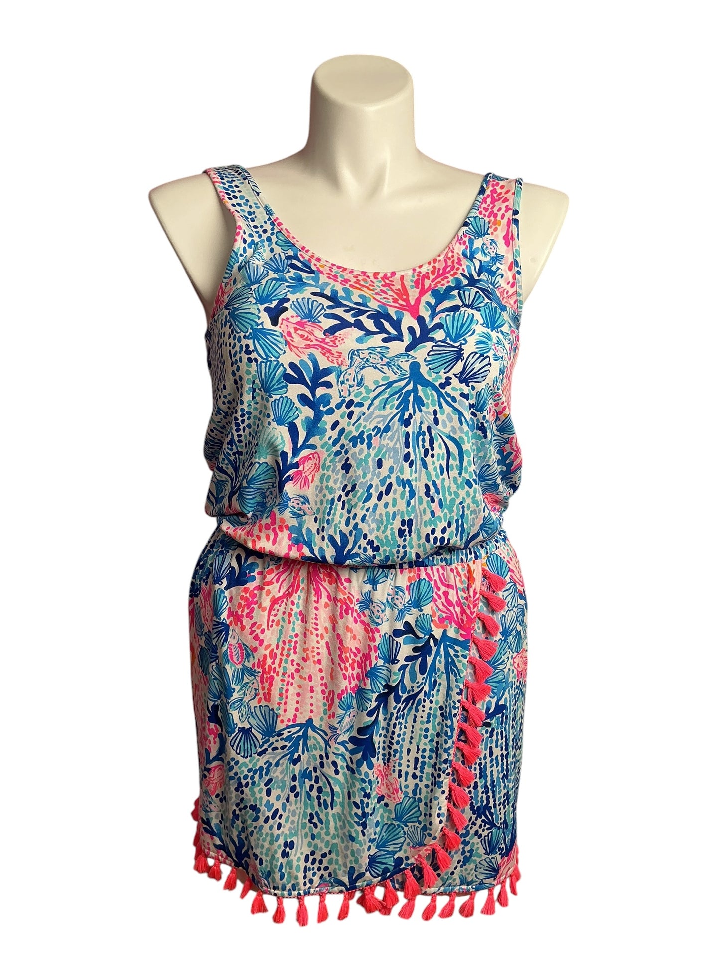 Lilly Pulitzer- Jarrett Romper Resort White Sway With Me Size M