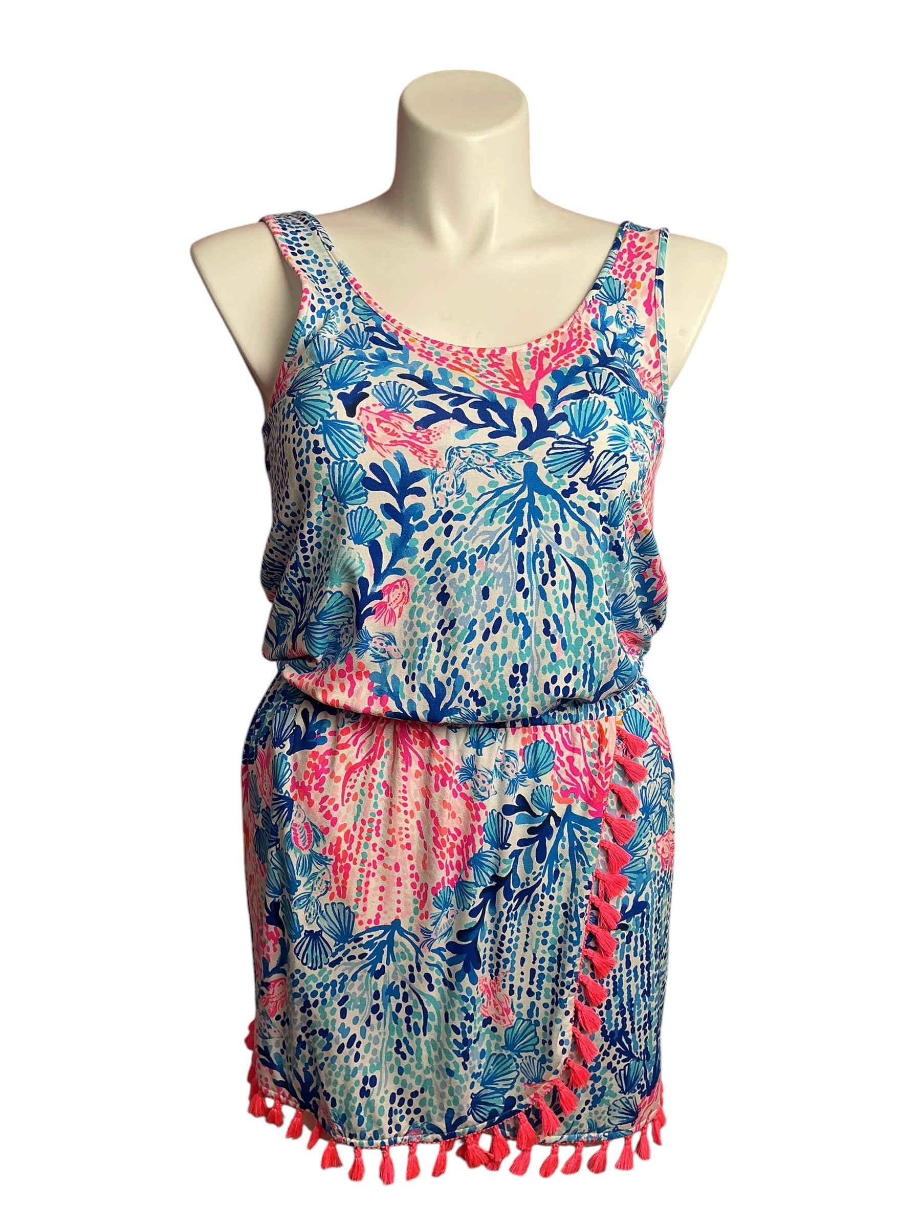 Lilly Pulitzer- Jarrett Romper Resort White Sway With Me Size M