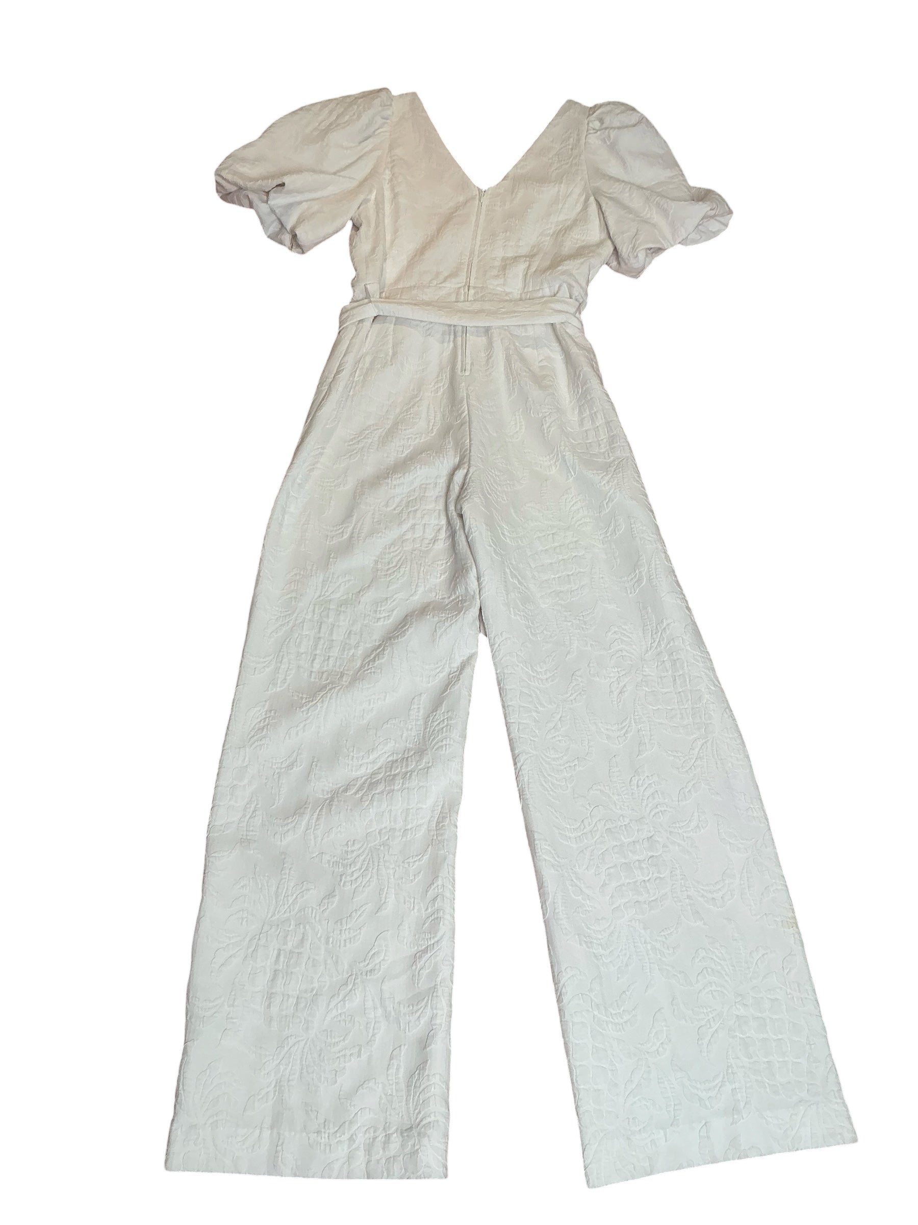 Lilly Pulitzer NWT Kirrabelle Short Sleeve Pantsuit Resort White Pineapple Pucker Jacquard - Size 8