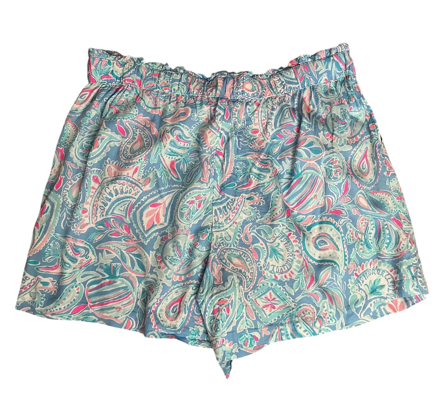 Lilly Pulitzer Kaylene Shorts Zanzibar Blue Fish Kiss - Size XL