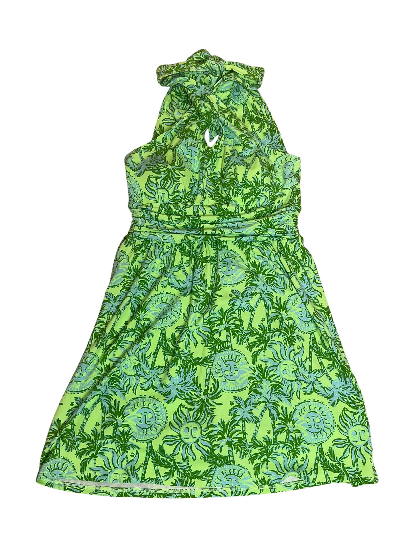Lilly Pulitzer Montecito Skirted Romper Cool Mint Catchin Rays - Size S As Is