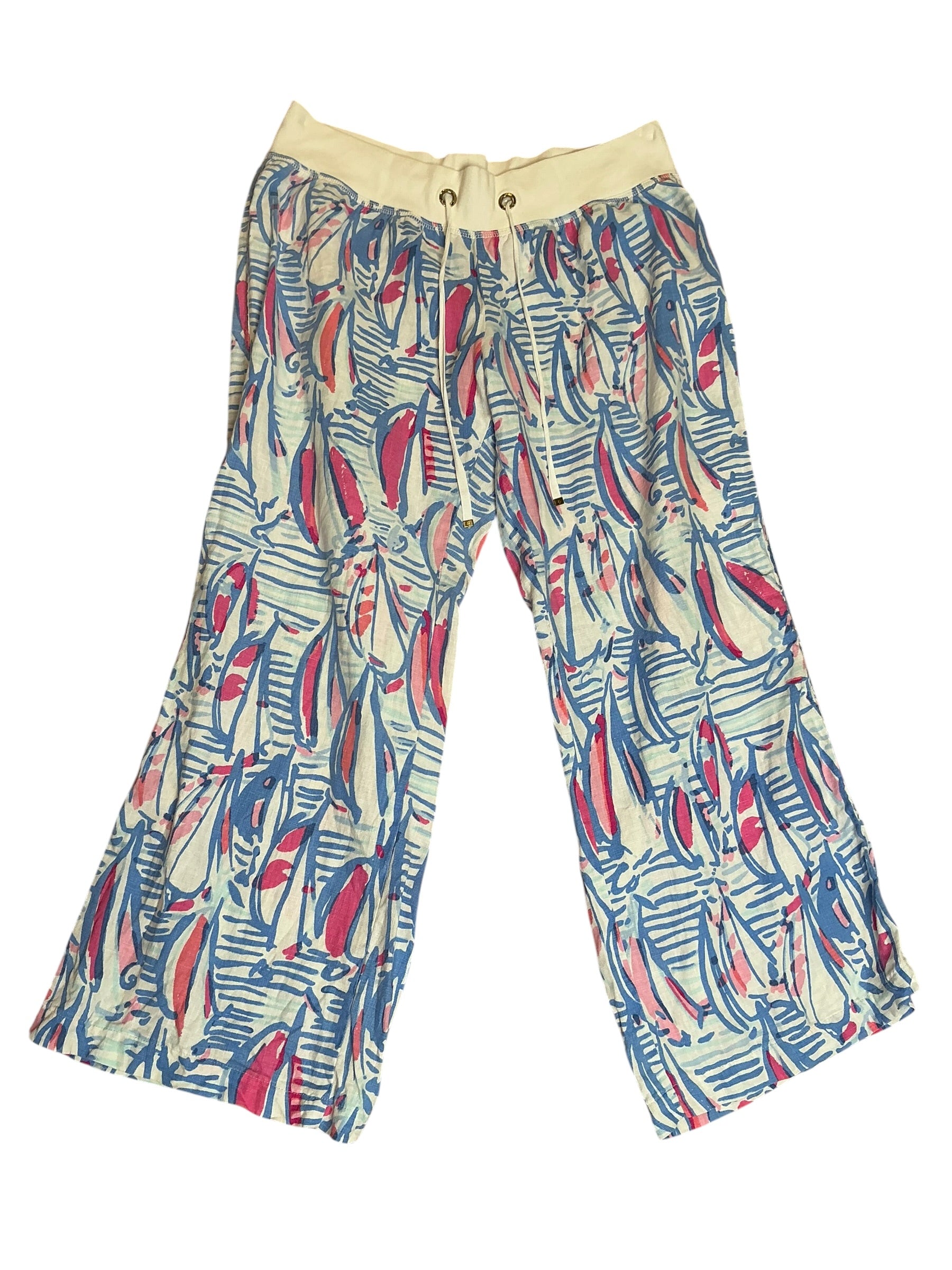 Lilly Pulitzer The Beach Pant Red Right Return - Size XL