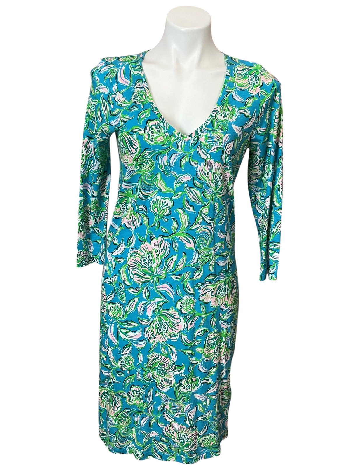 Lilly Pulitzer Tessa Dress Cumulus Blue Chick Magnet - Size S