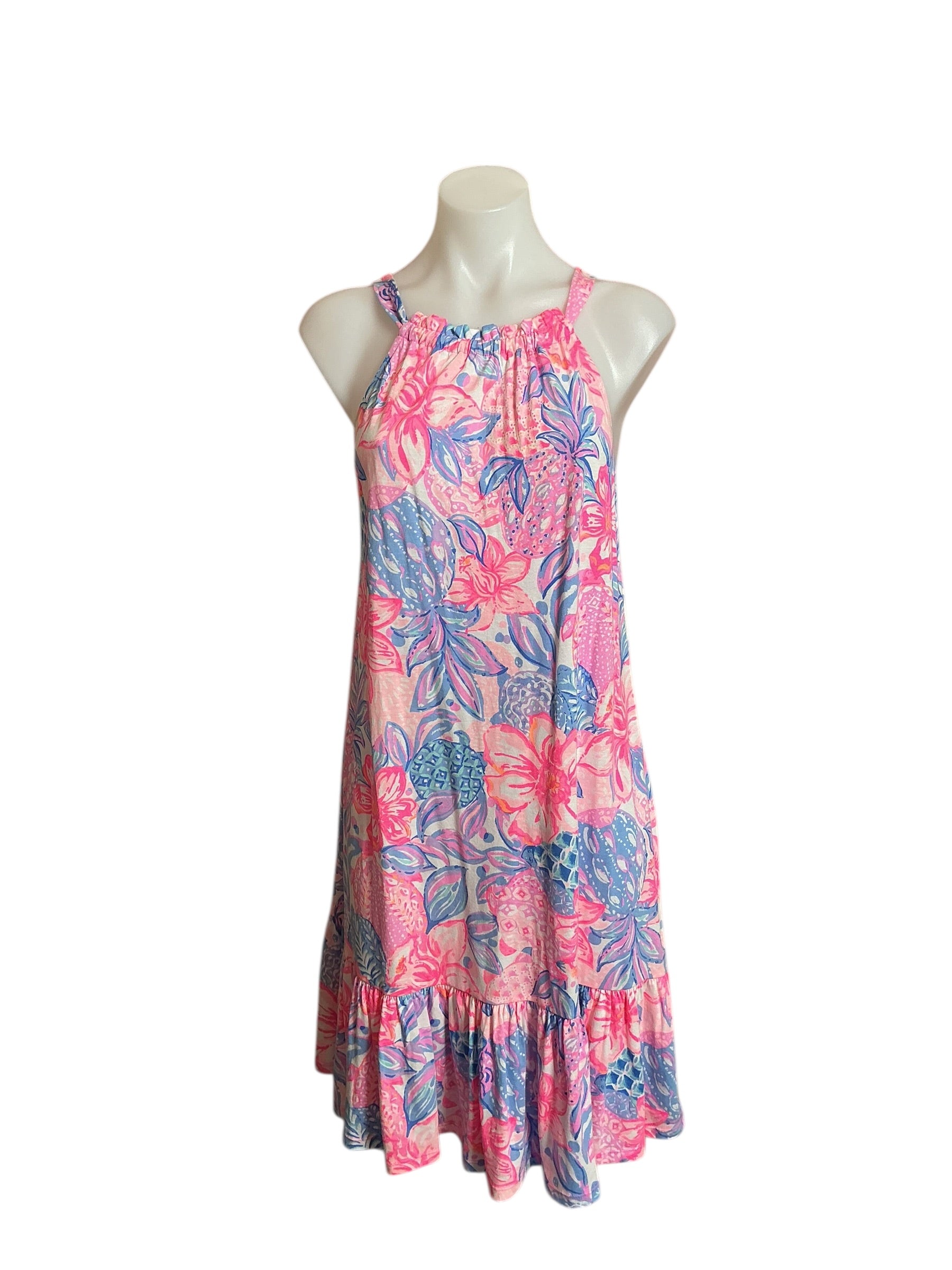 Lilly Pulitzer Saira Dress - Pink Isle Snappy Turtle - Size S