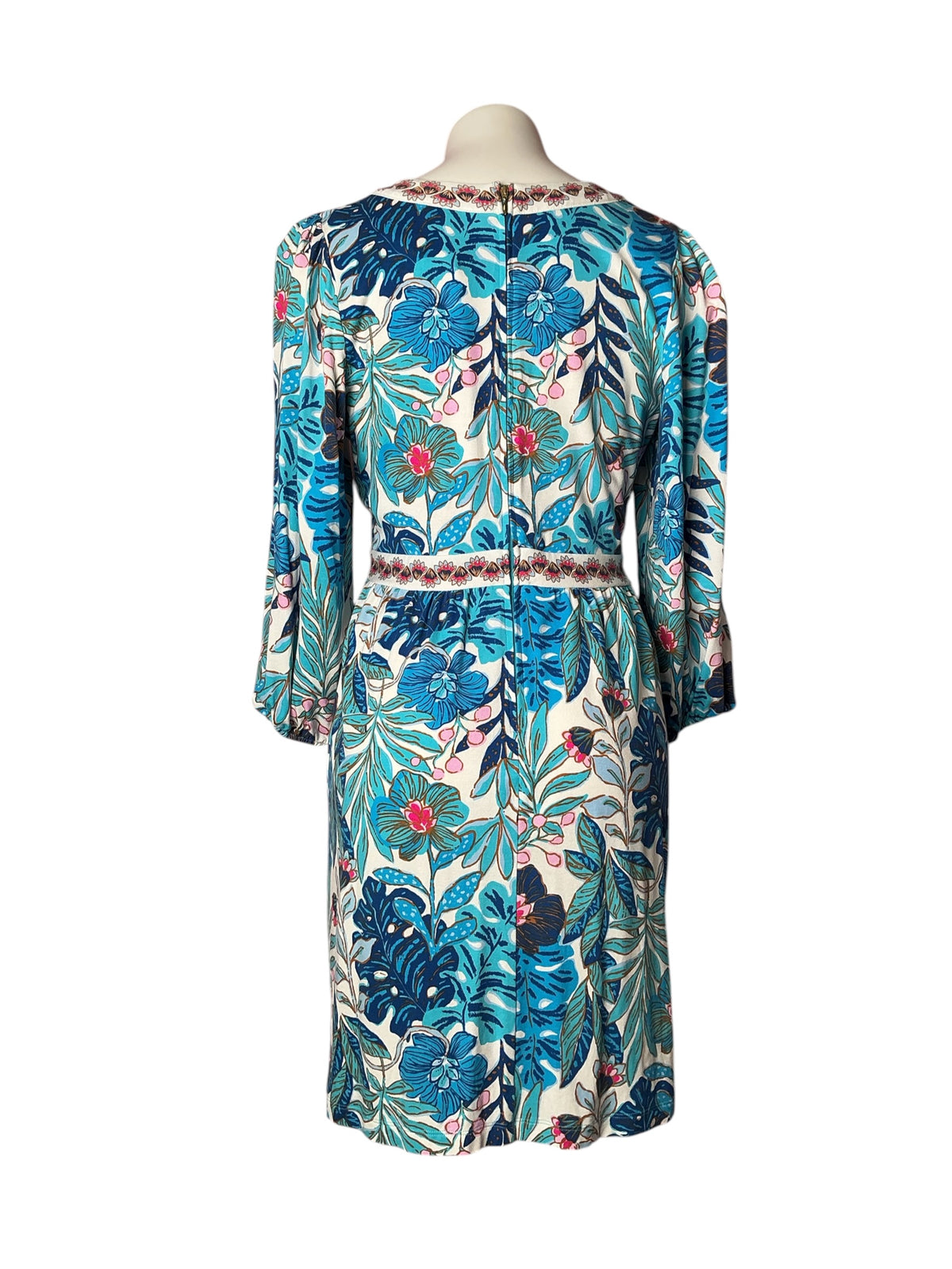 Lilly Pulitzer Wexlee Dress Breezy Aqua Best Fronds Forever - Size 6