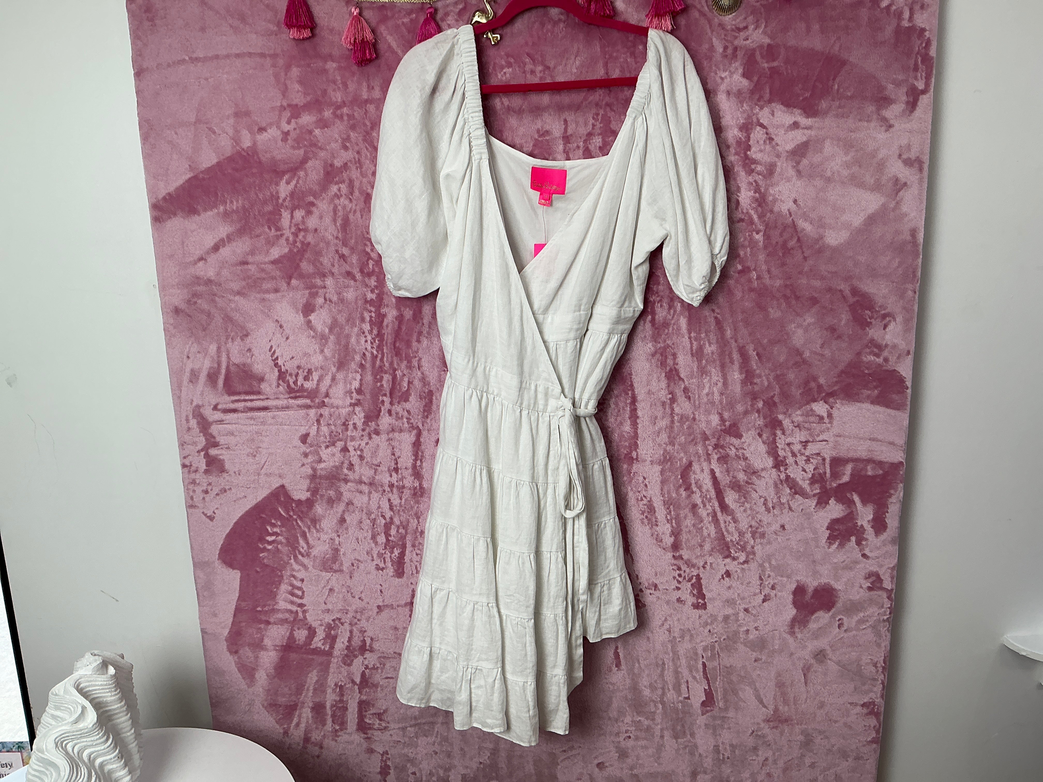 Lilly Pulitzer Dress NWT - Iralee Short Sleeve - Resort White - Size 14