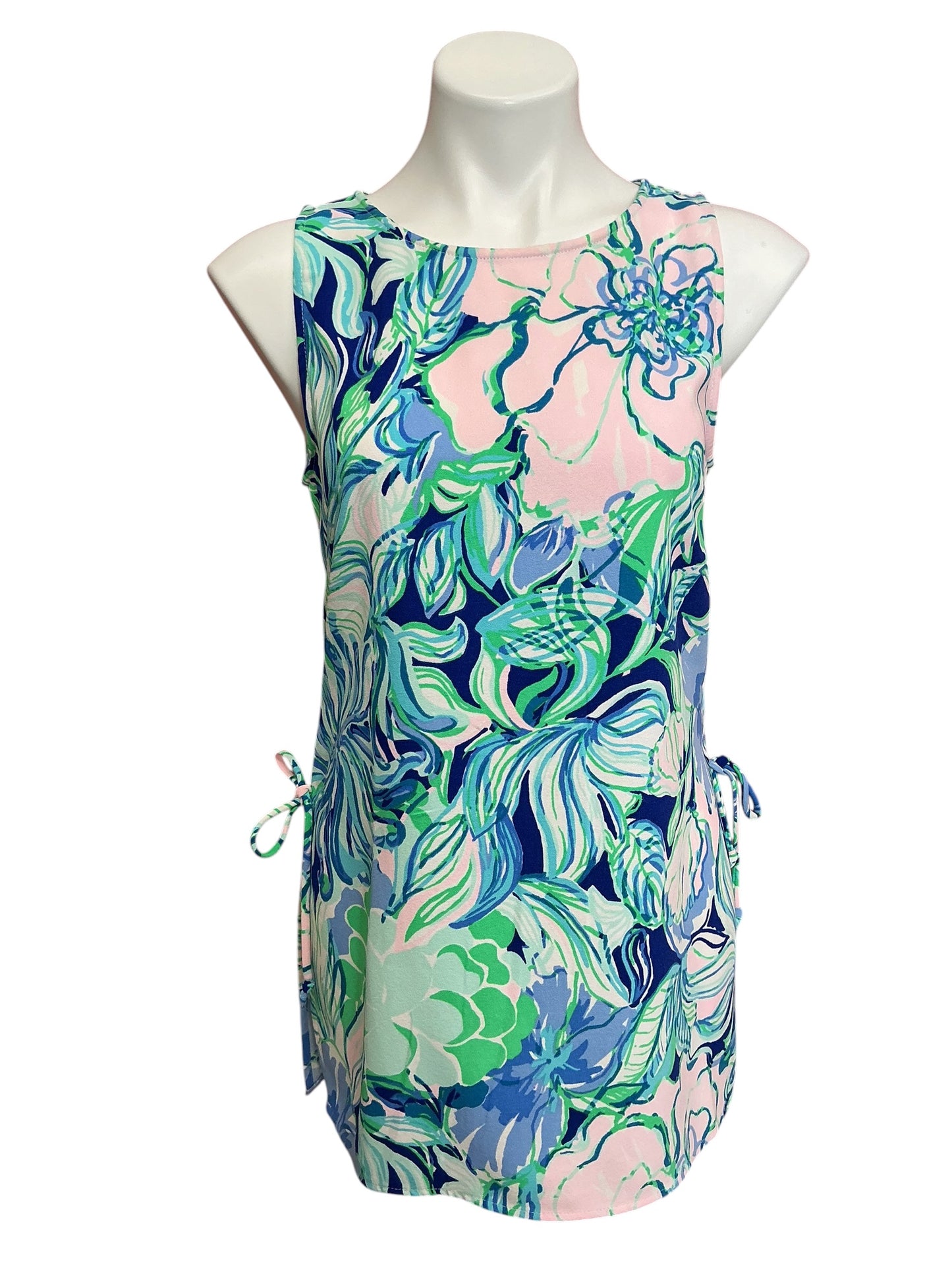 Lilly Pulitzer Donna Tunic Top Party Thyme - Size S