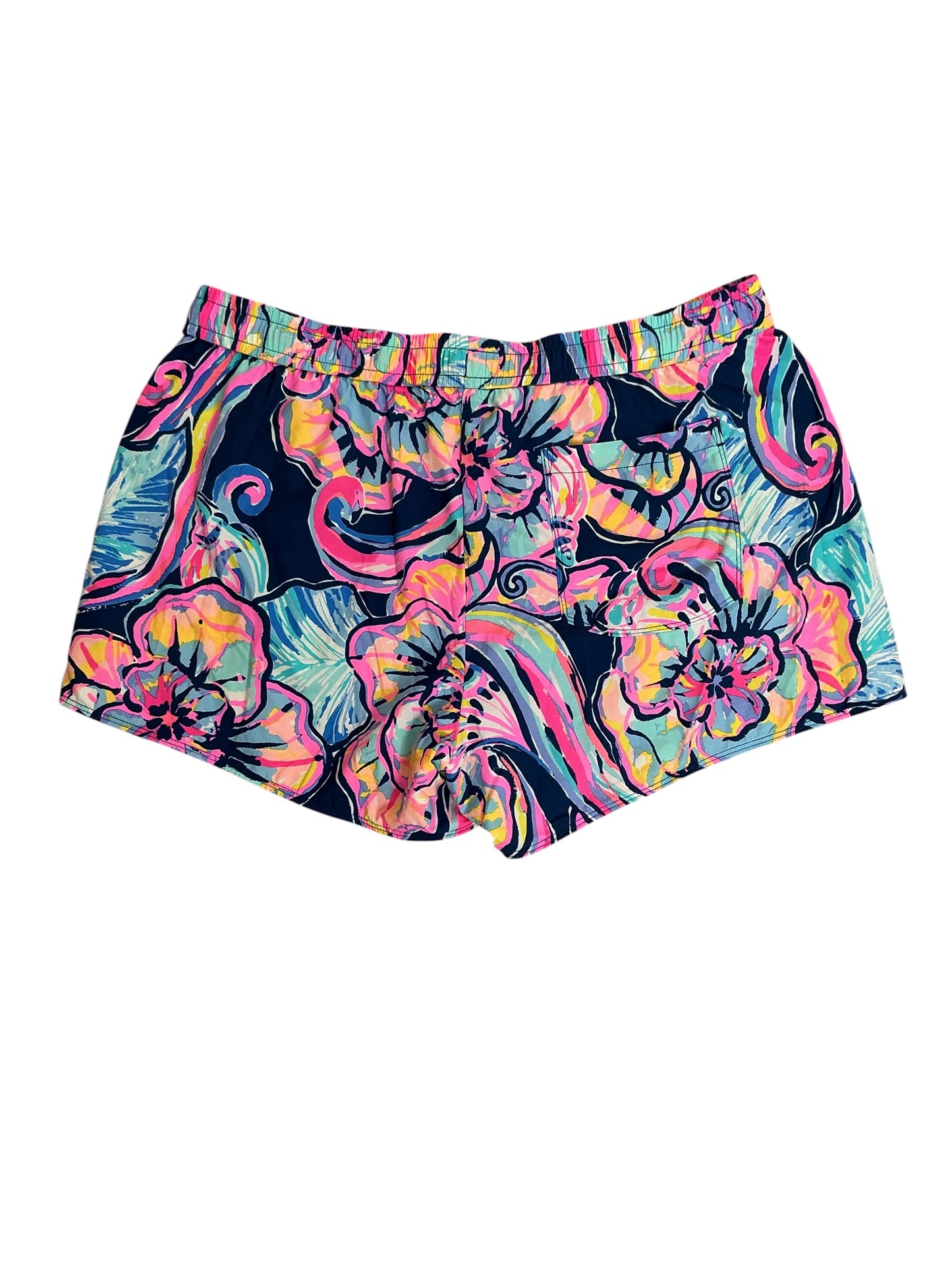 Lilly Pulitzer Run Around Ocean Trail Shorts Splendor In The Sand - Size L