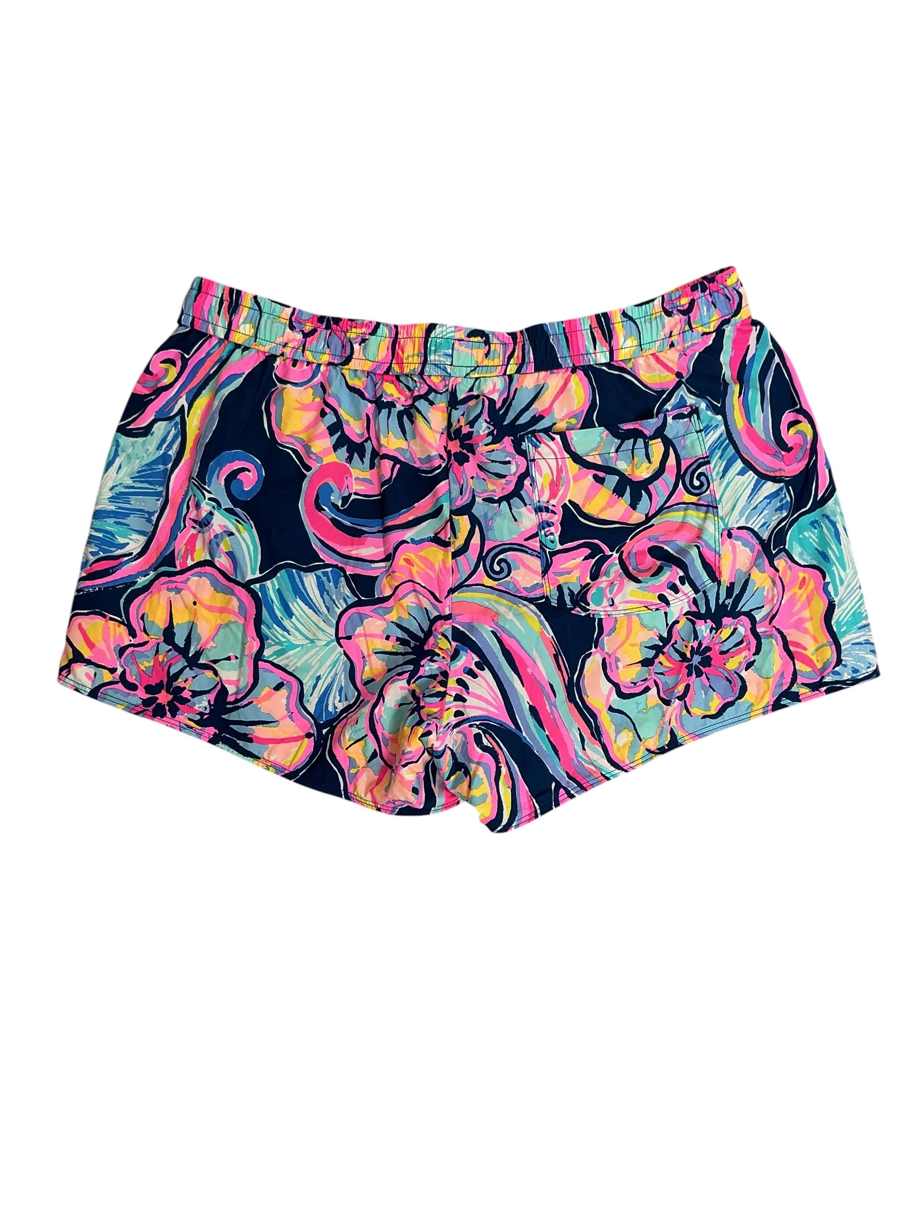 Lilly Pulitzer Run Around Ocean Trail Shorts Splendor In The Sand - Size L