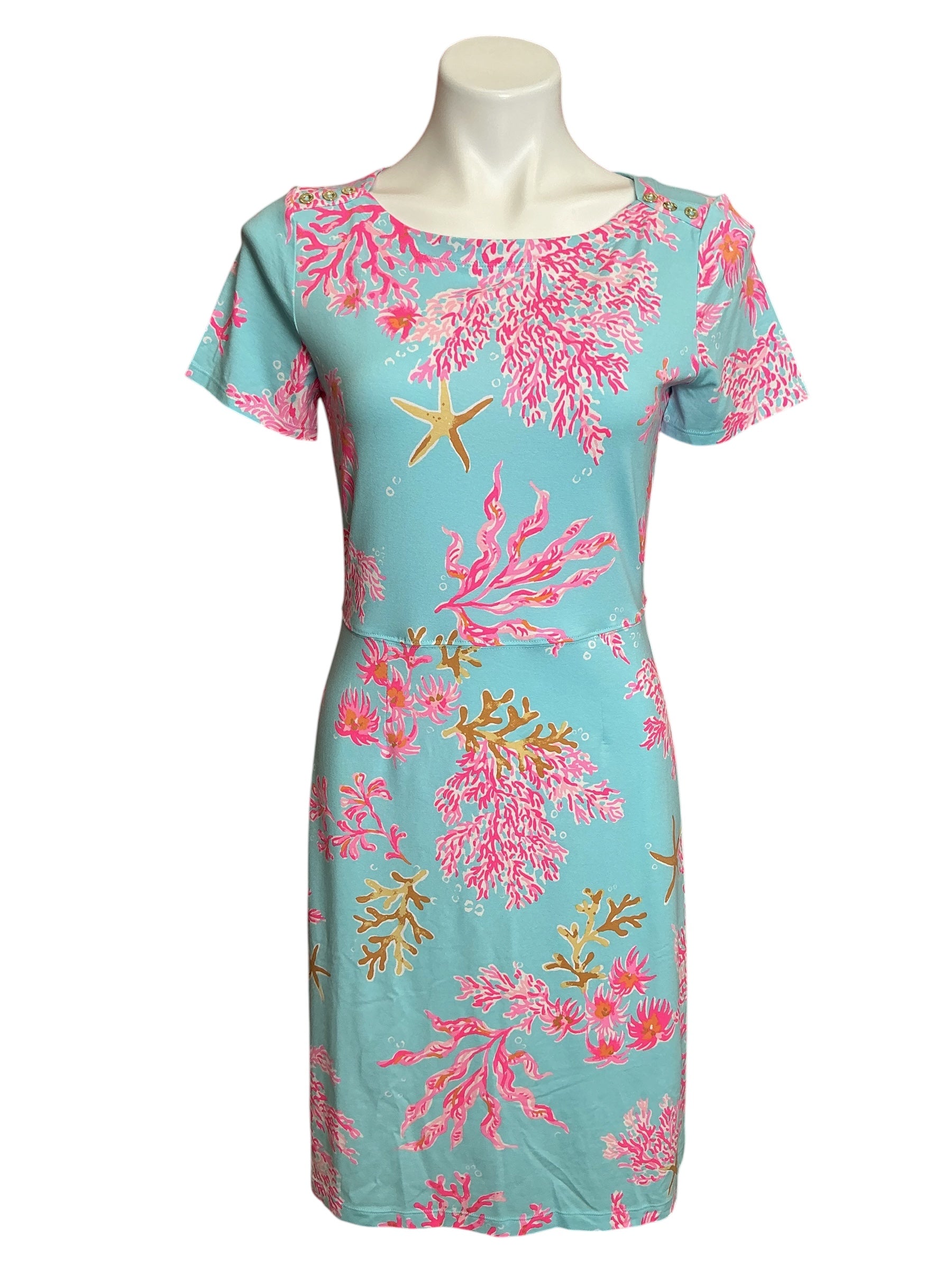 Lilly Pulitzer NWT Bray UPF 50+ Multi Royal Coral - Size S