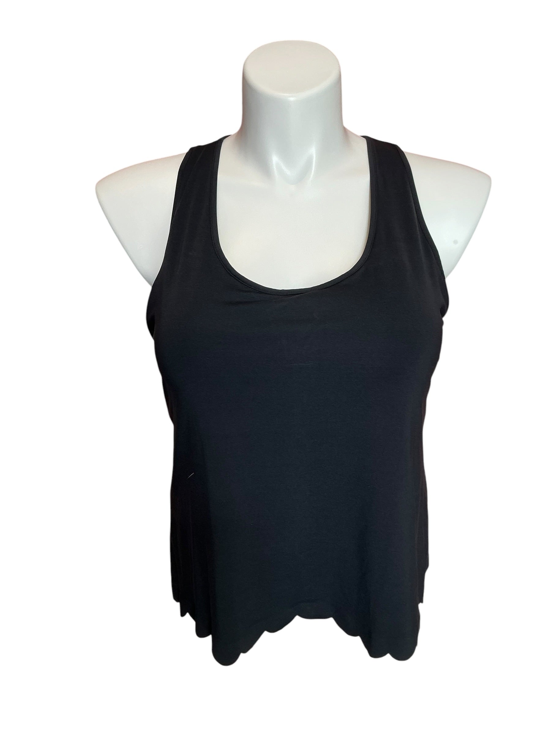 Lilly Pulitzer Claralee Scallop Bra Tank Top Onyx - Size XL