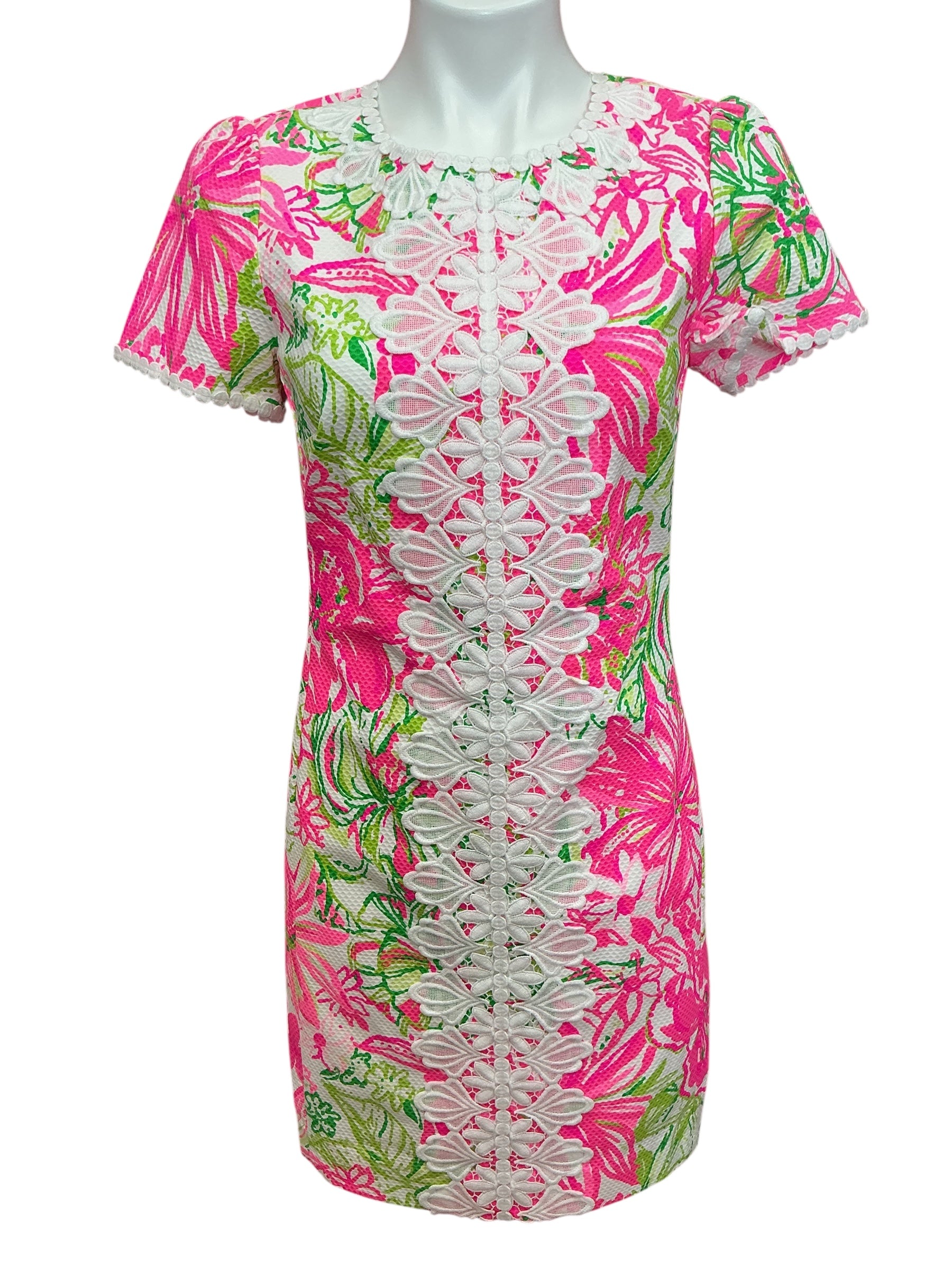 Lilly Pulitzer Maisie Stretch Shift Dress Resort White Koala Me Maybe - Size 4